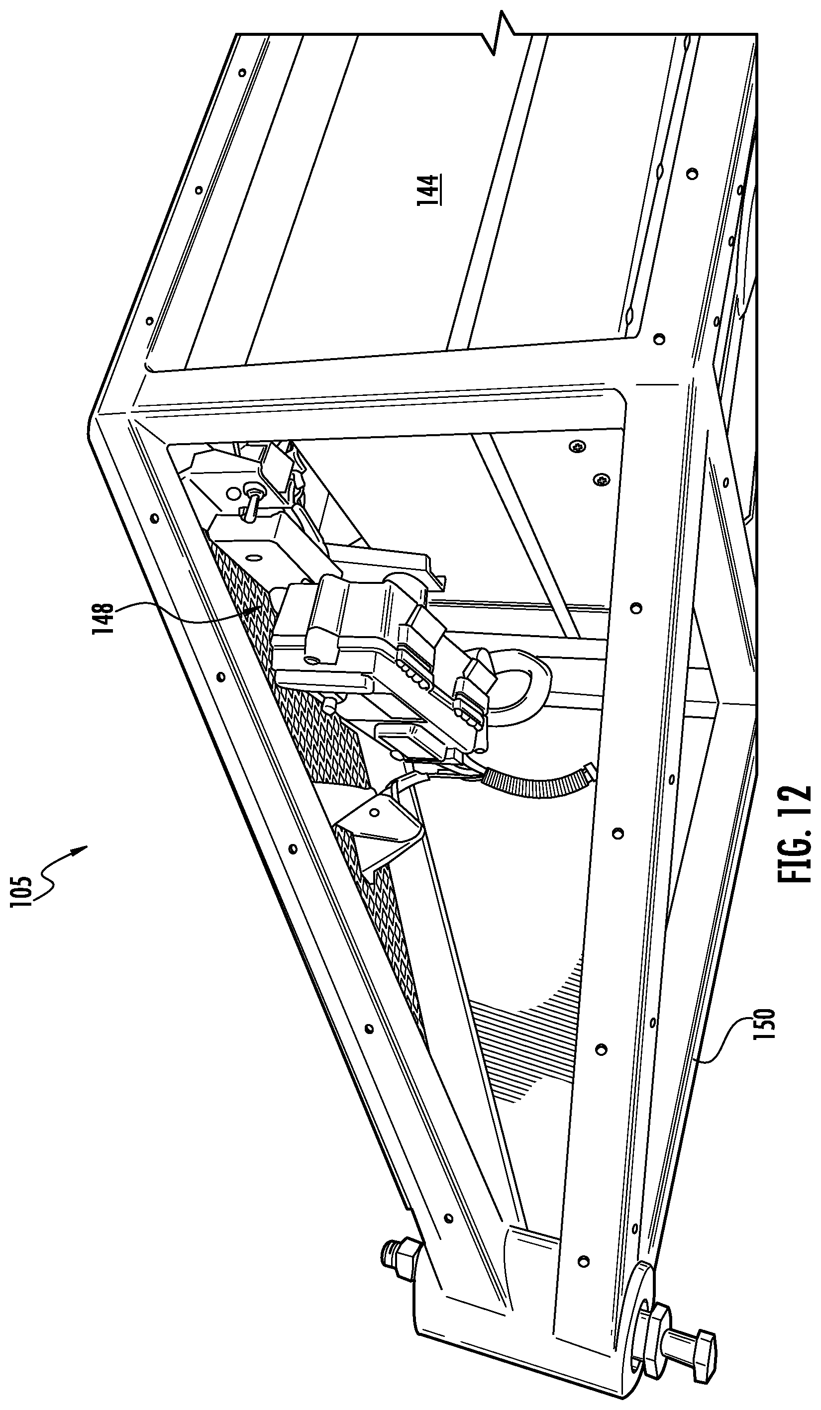 Patent US12096724 Figure 12 – Aerial tree trimming system and method including electric-powered aerial saw apparatus