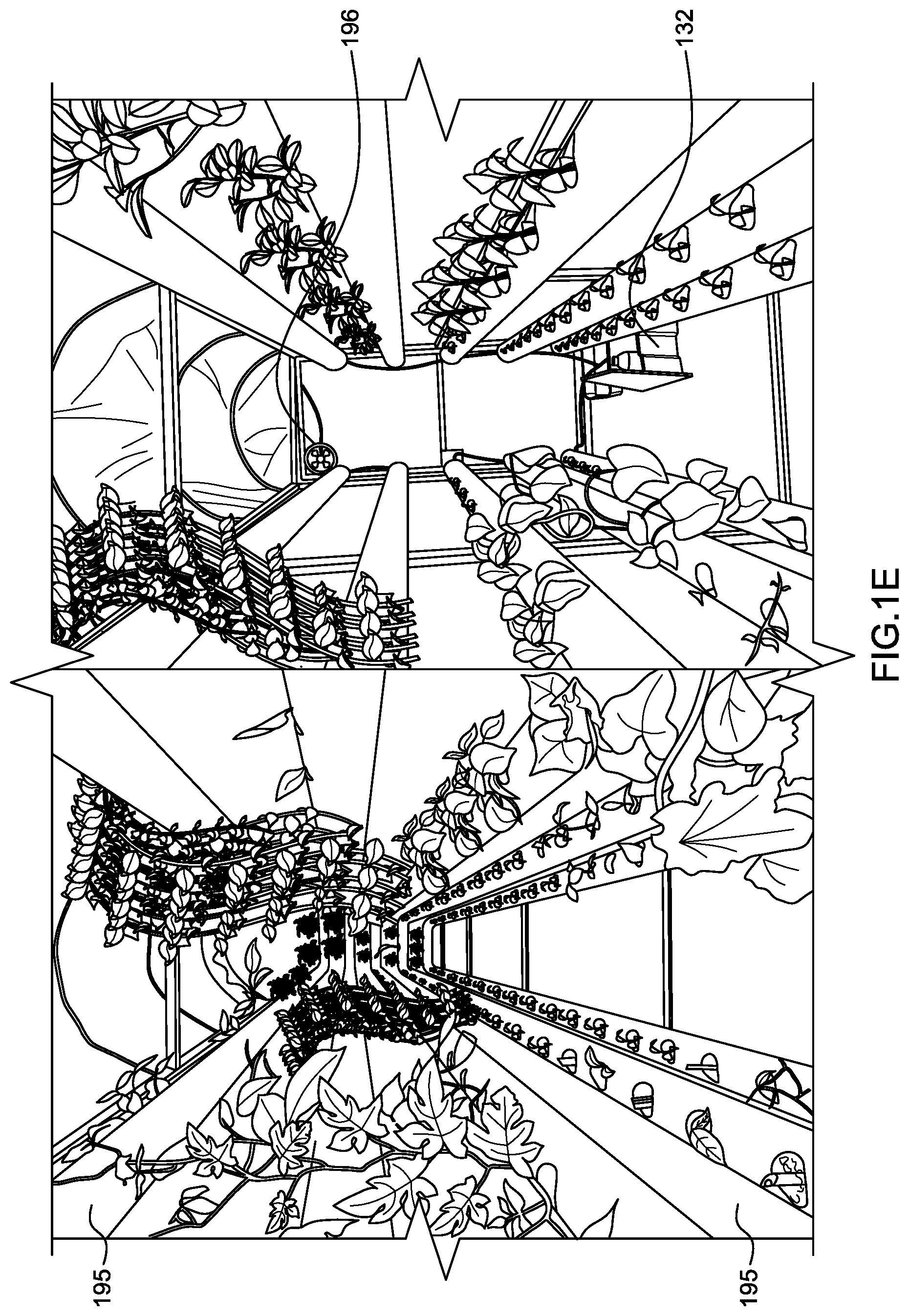 Patent US12096731 Figure 5 – Pipe-based hydroponic farm system with internet control