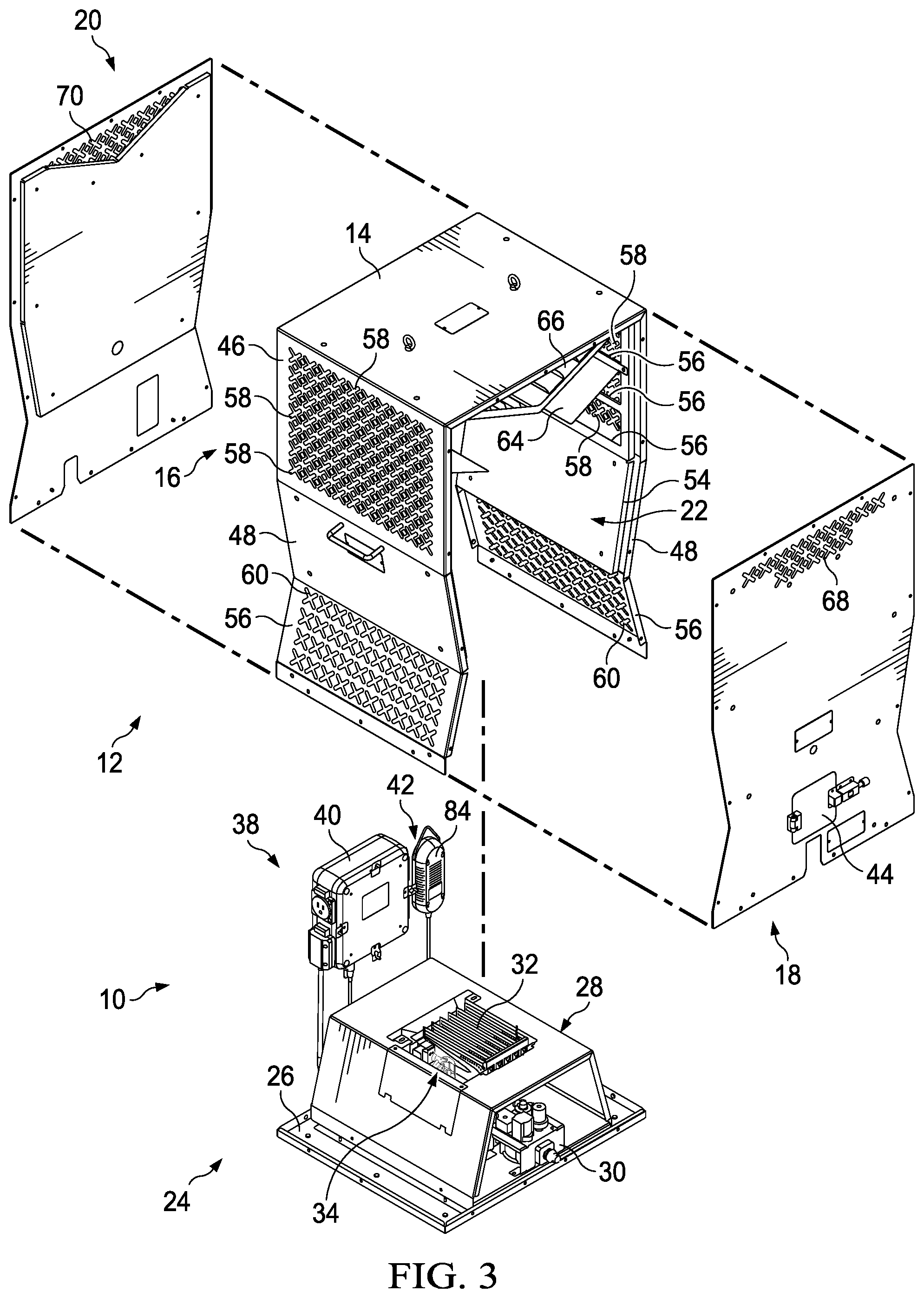 Patent US12096734 Figure 3 – Heater for an indoor grow facility