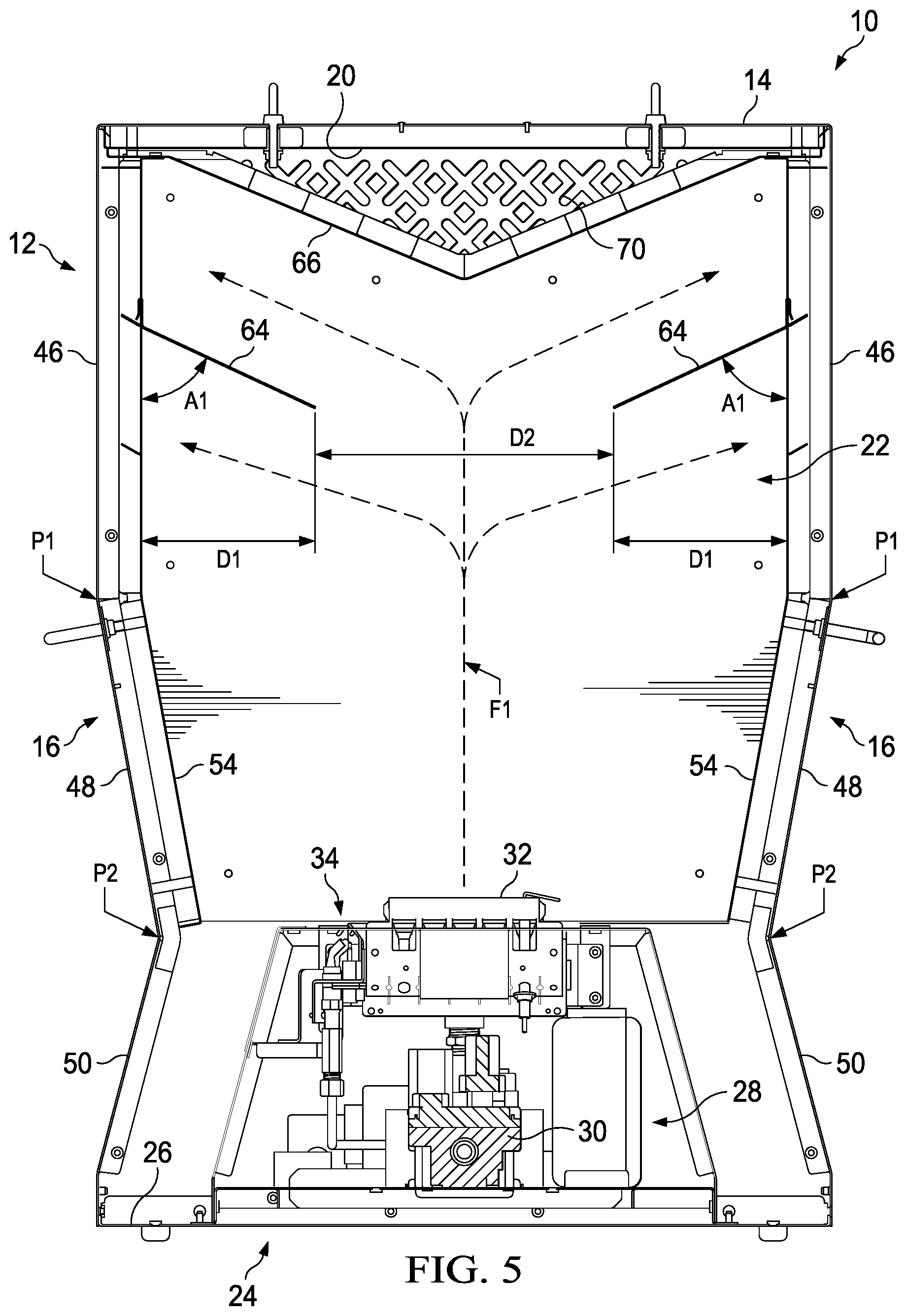 Patent US12096734 Figure 5 – Heater for an indoor grow facility