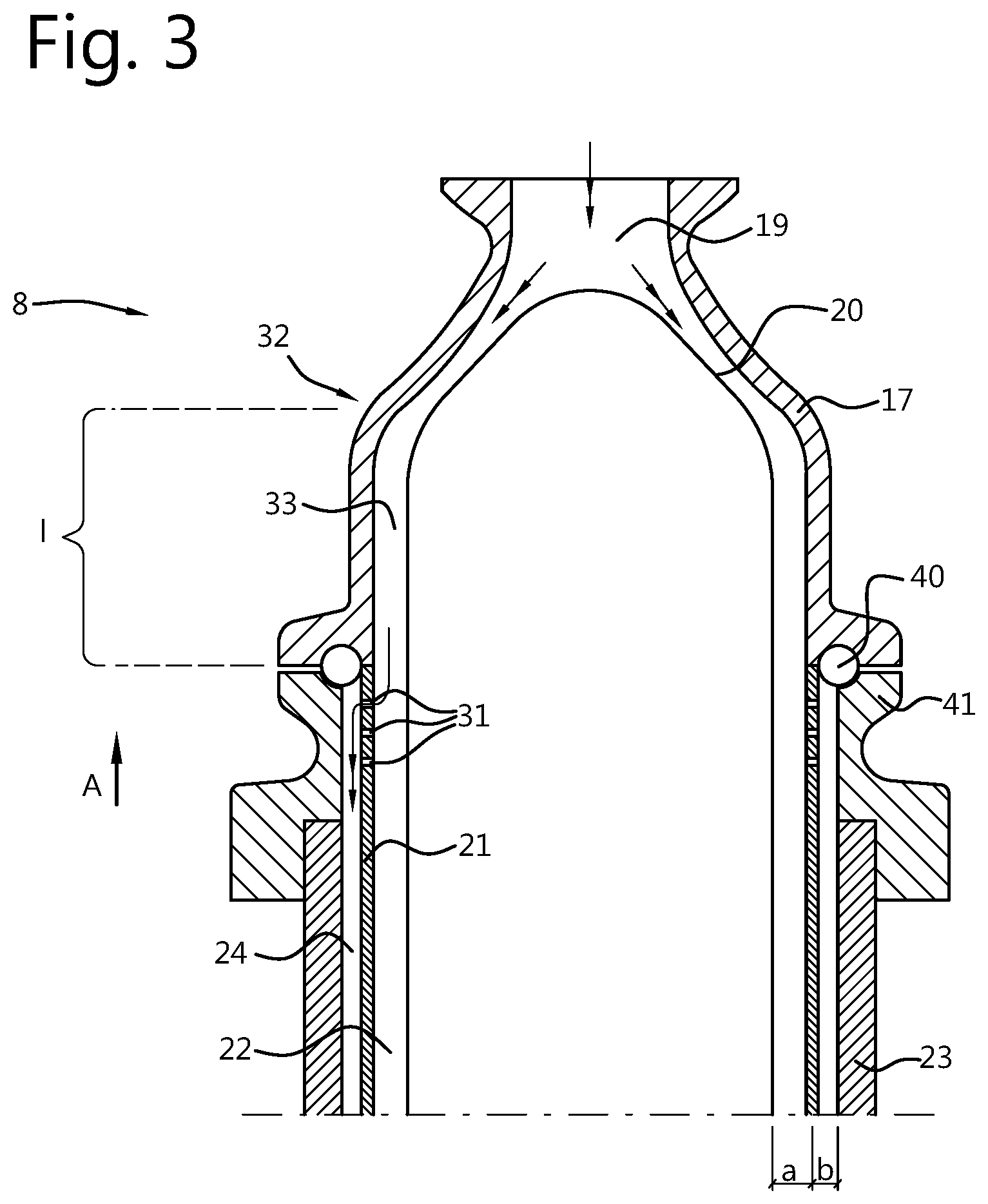Patent US12096742 Figure 2 – Milk filter and milking device provided therewith