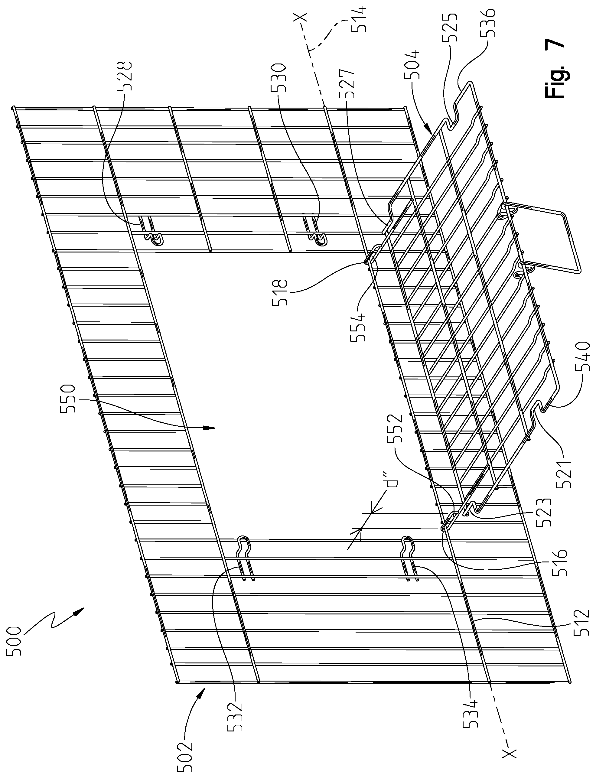 Patent US12096745 Figure 9 – Animal crate with swing or drop door assembly