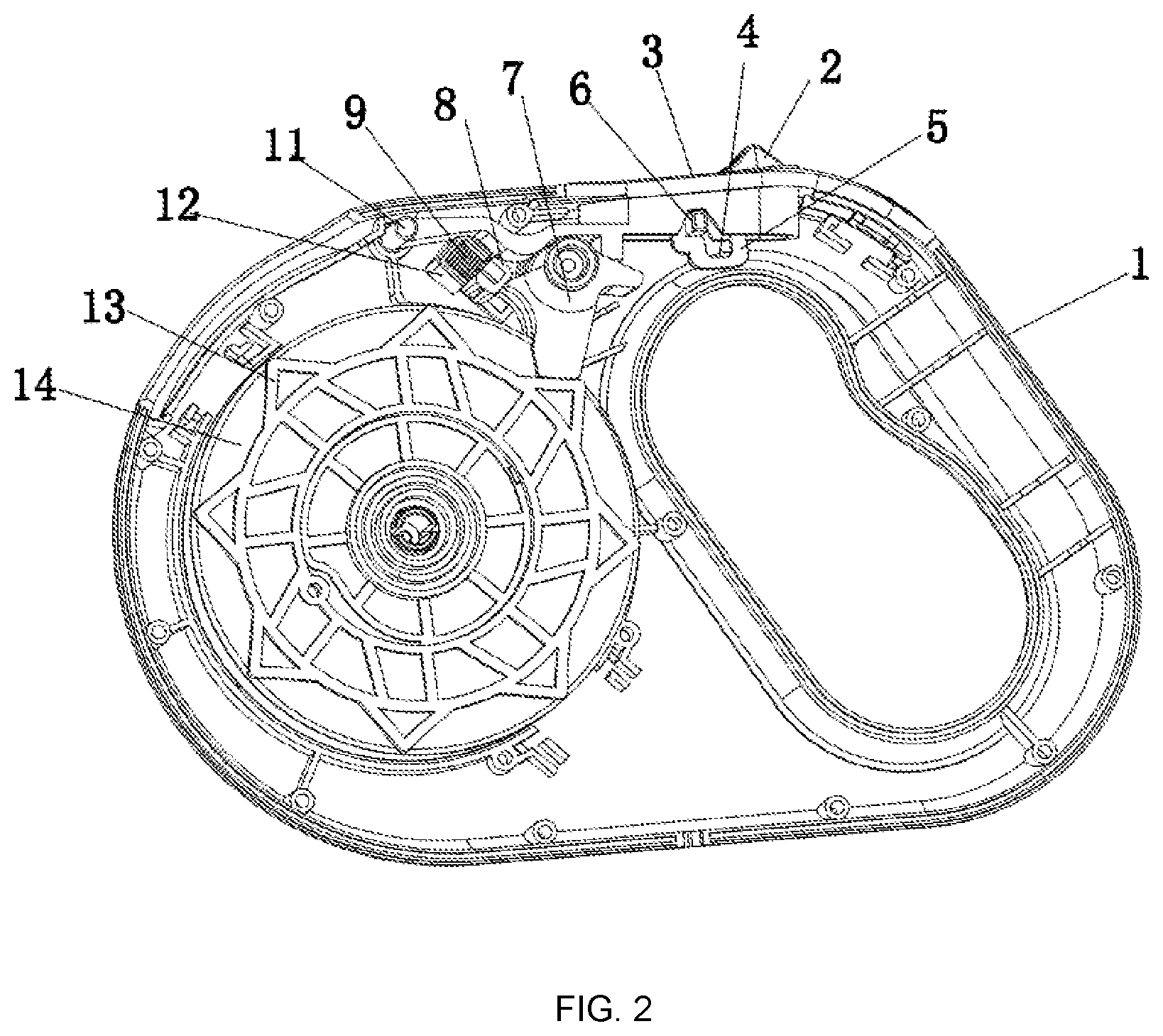 Patent US12096750 Figure 2 – Switching structure for pet pulling piece