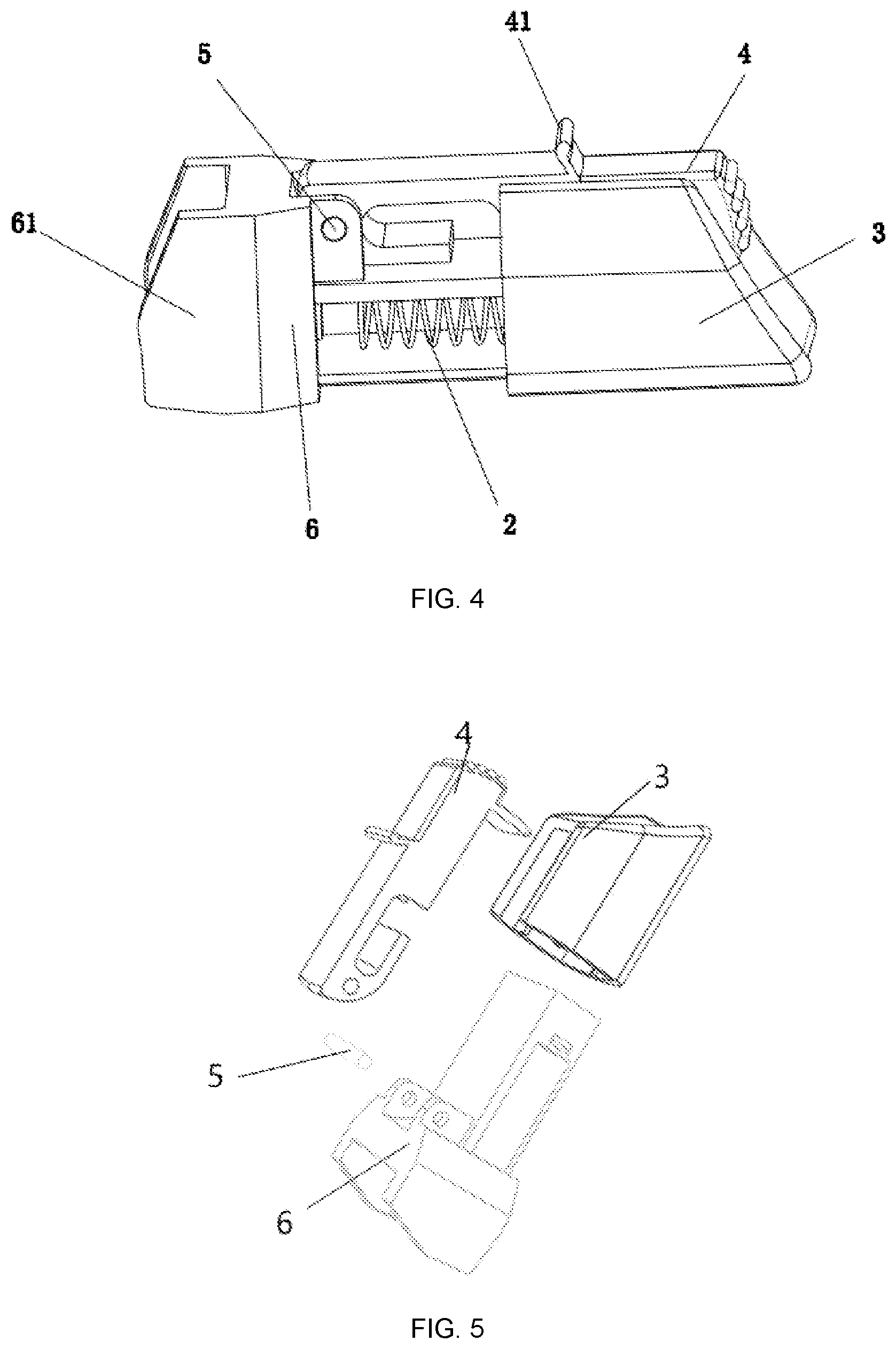 Patent US12096751 Figure 4 – Pet pulling piece with replaceable patterned panel on both sides