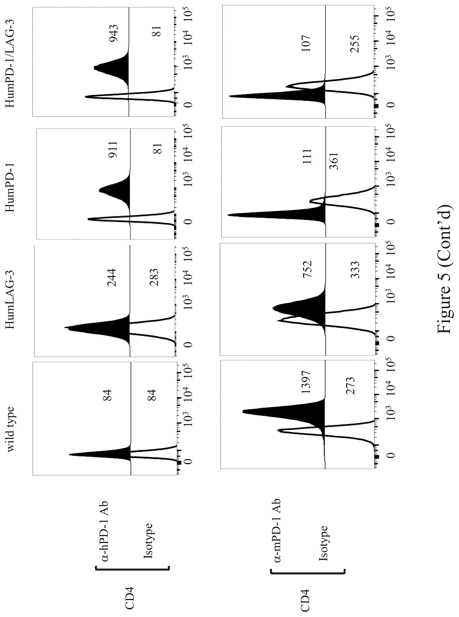 Patent US12096754 Figure 6 – Non-human animals having a humanized lymphocyte-activation gene 3