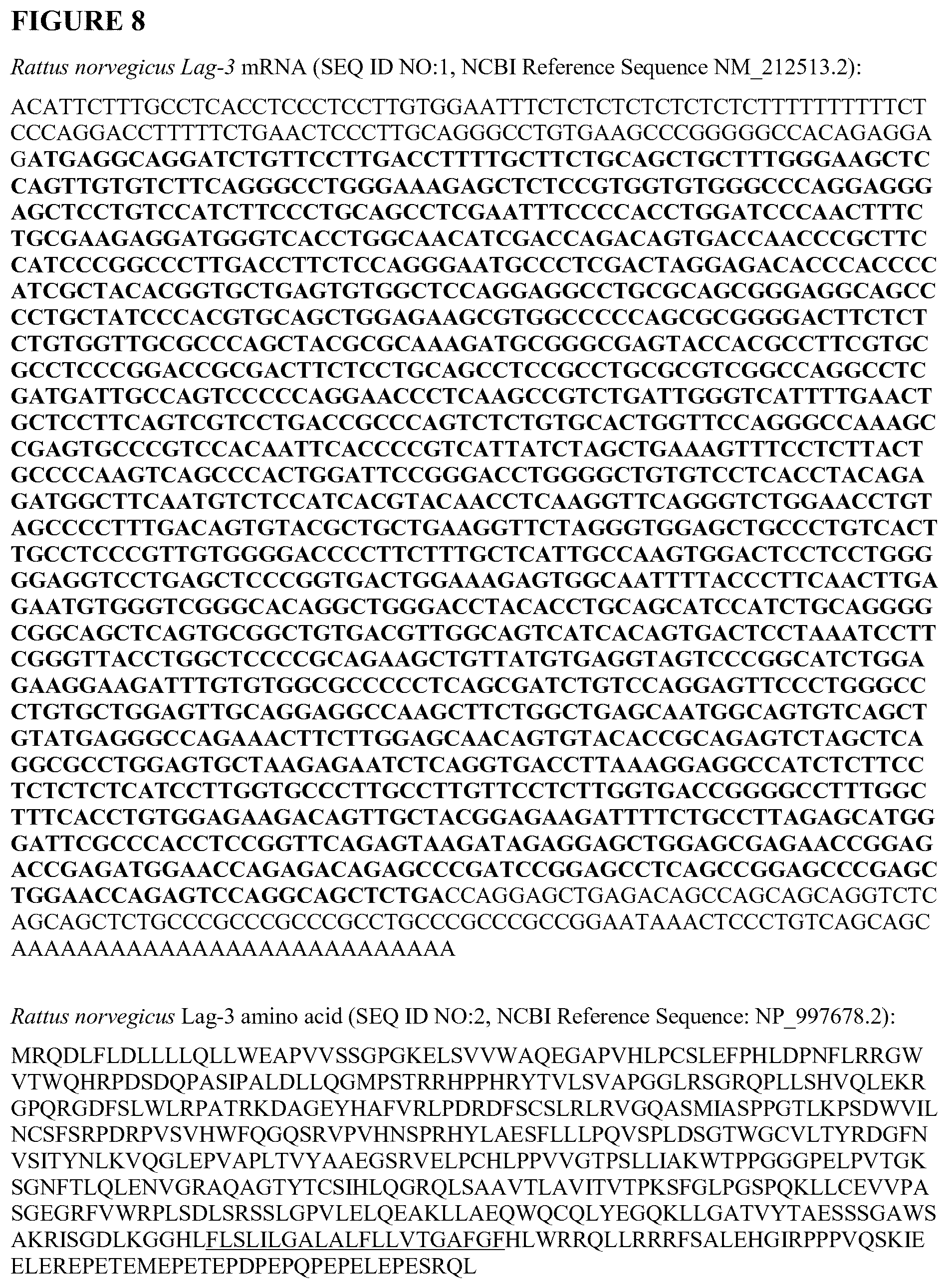 Patent US12096754 Figure 9 – Non-human animals having a humanized lymphocyte-activation gene 3
