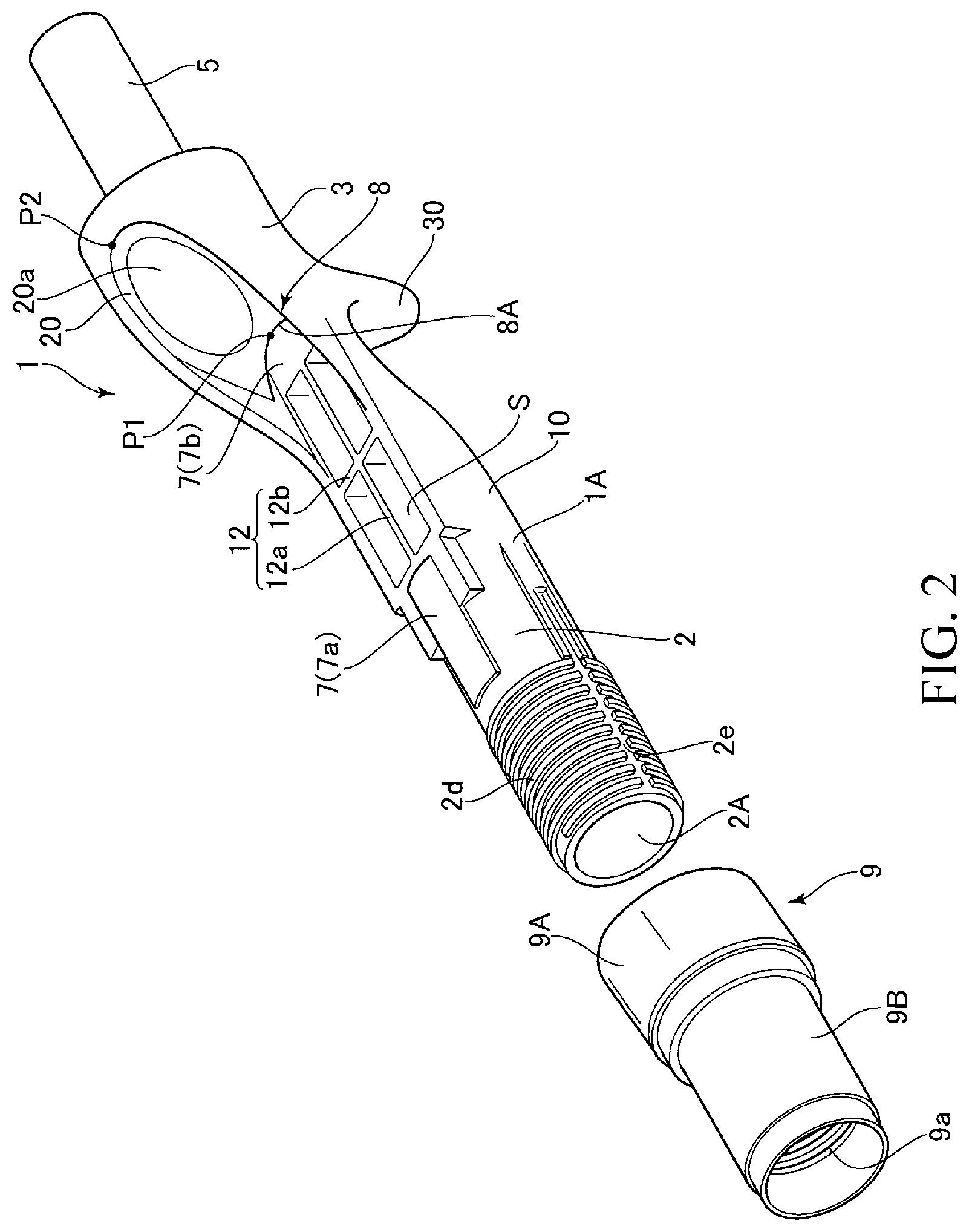 Patent US12096756 Figure 2 – Reel seat