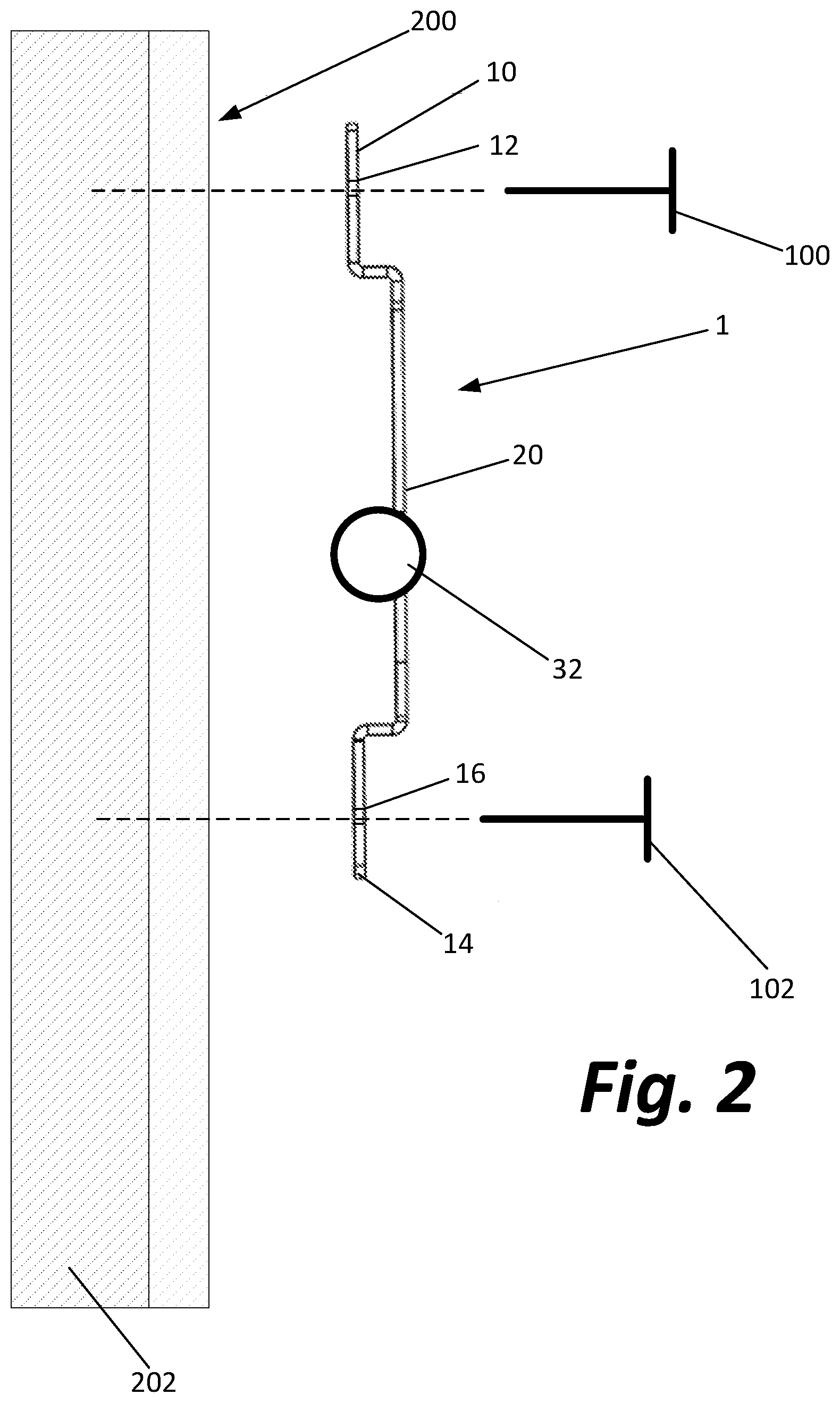 Patent US12096758 Figure 2 – Insect trap installation and leveling bracket and method