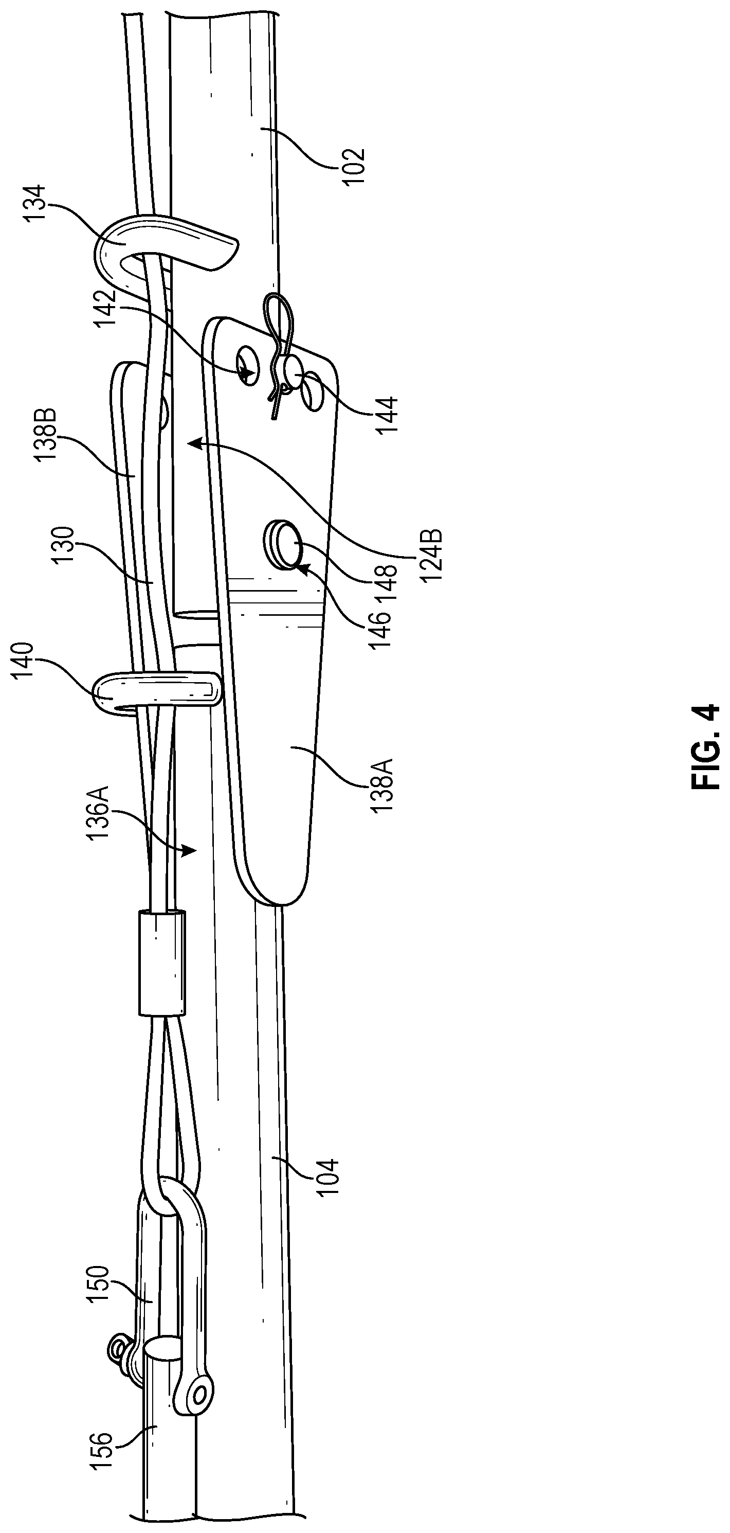 Patent US12096760 Figure 4 – Trap release apparatus and method of use
