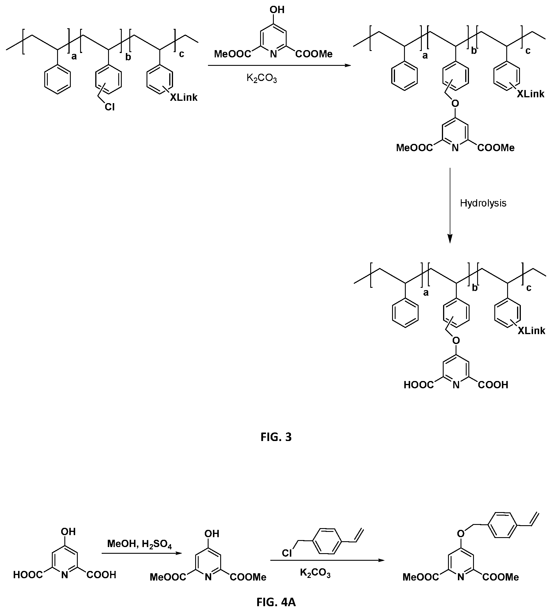 Patent US12096768 Figure 2 – Polymeric and solid-supported chelators for stabilization of peracid-containing compositions