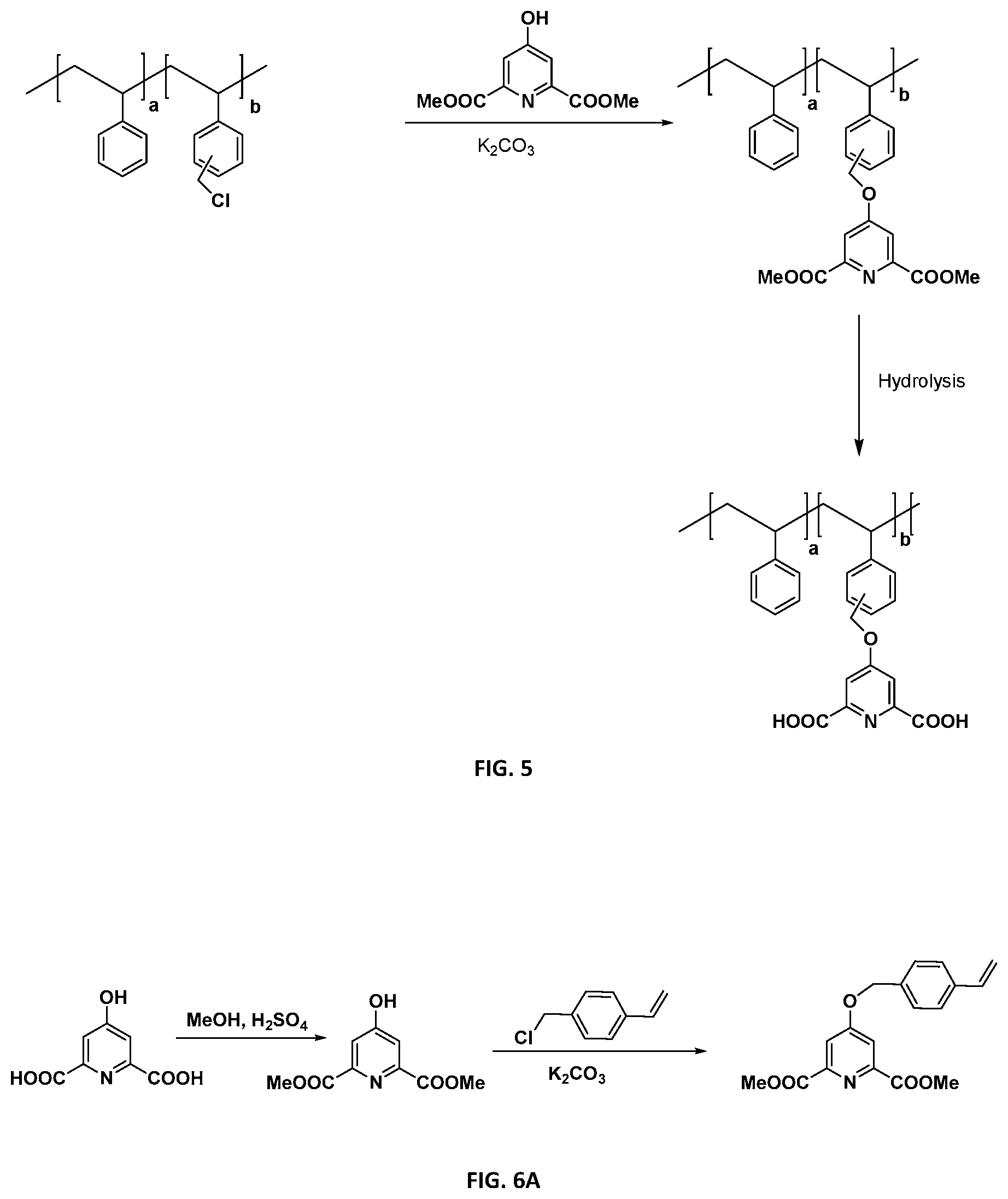 Patent US12096768 Figure 4 – Polymeric and solid-supported chelators for stabilization of peracid-containing compositions