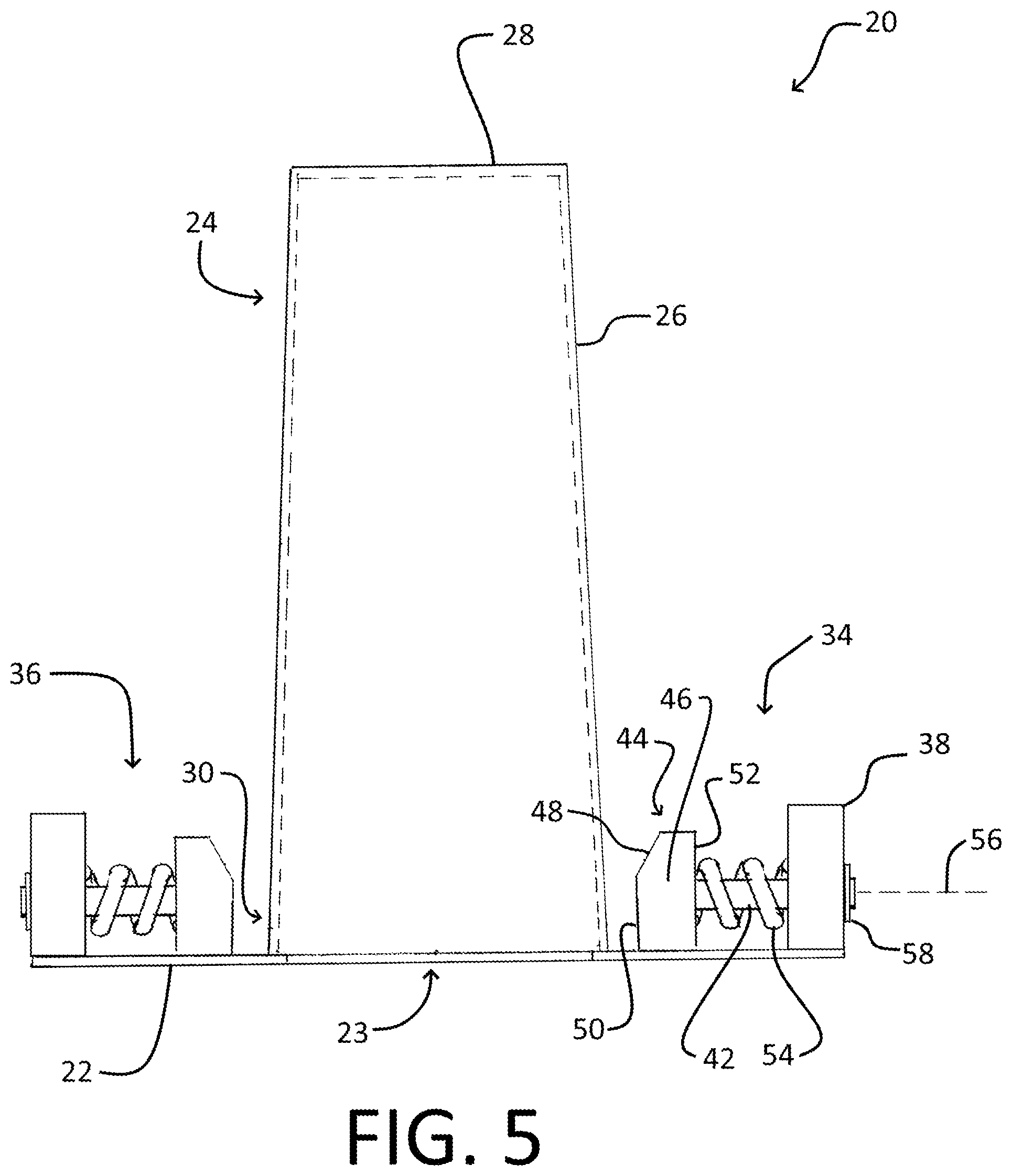 Patent US12096777 Figure 5 – Method and apparatus for baking pocket bun