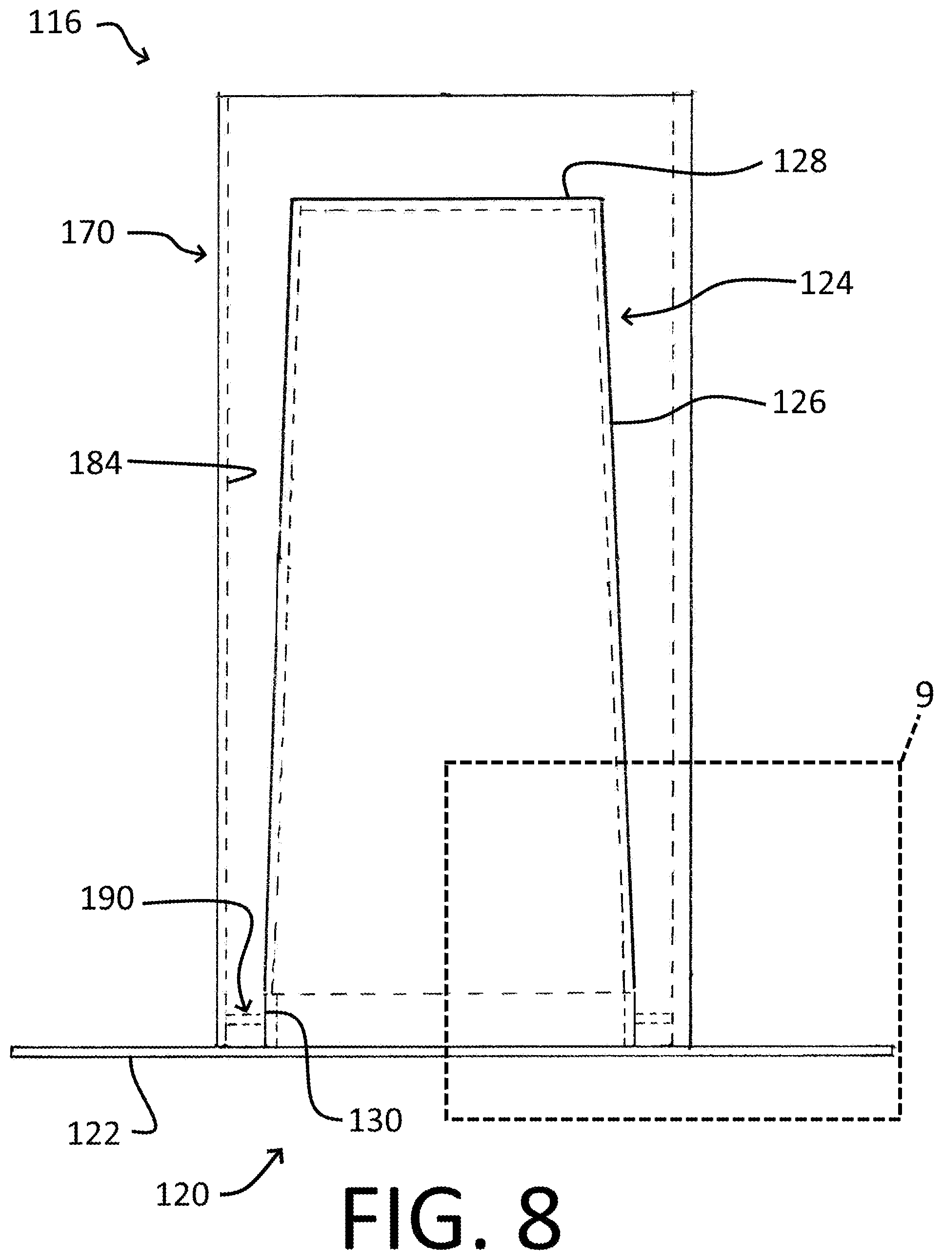 Patent US12096777 Figure 8 – Method and apparatus for baking pocket bun