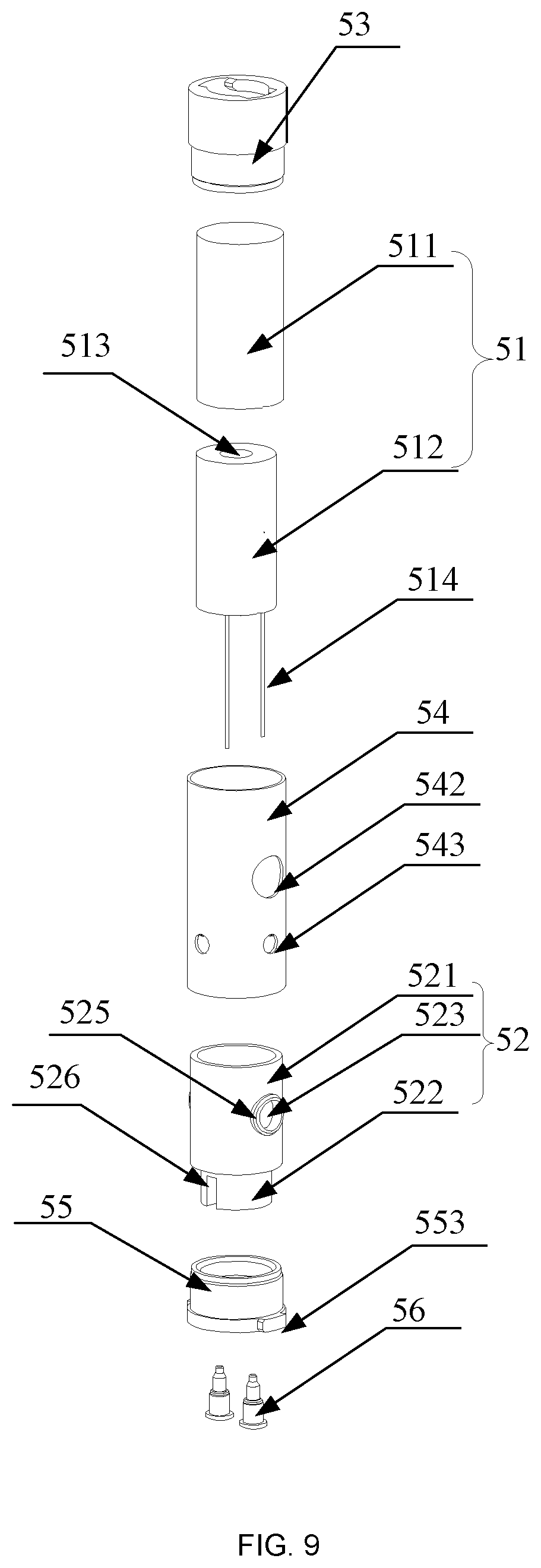 Patent US12096792 Figure 9 – Detachable aerosol-generating article