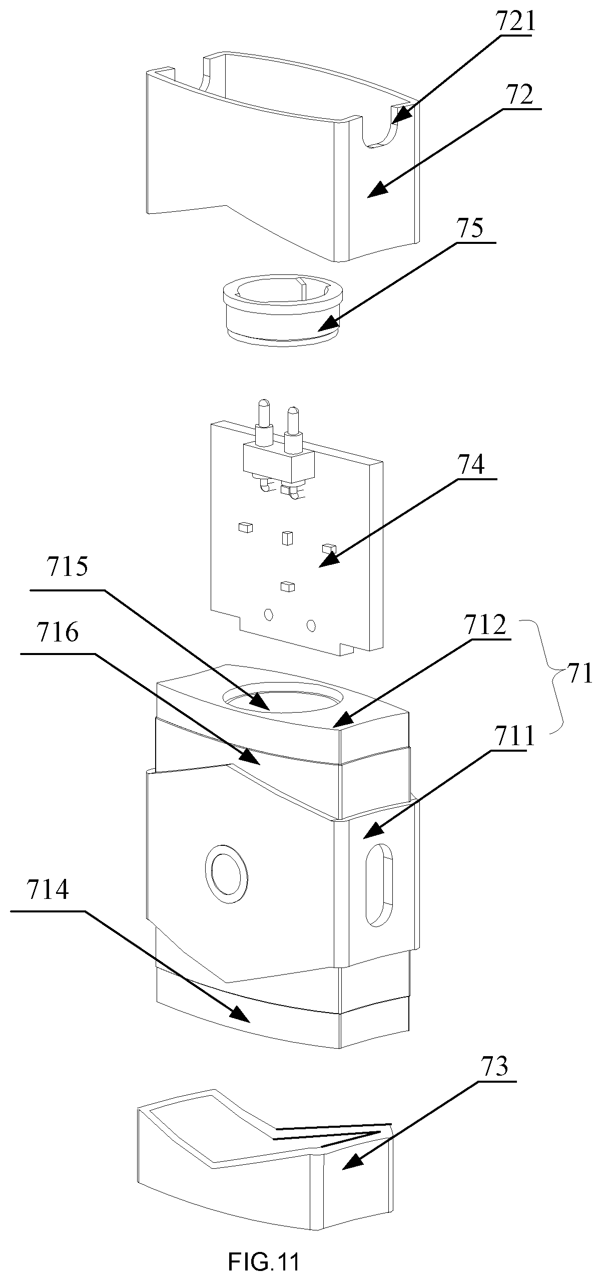 Patent US12096792 Figure 11 – Detachable aerosol-generating article