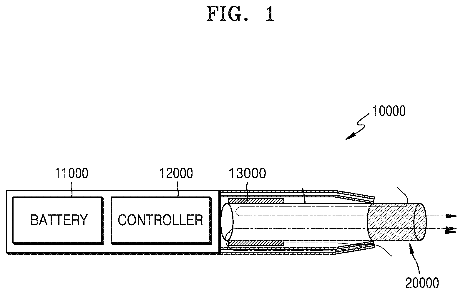 Patent US12096793 Figure 1 – Aerosol generating article comprising triple capsule and aerosol generating system using the same
