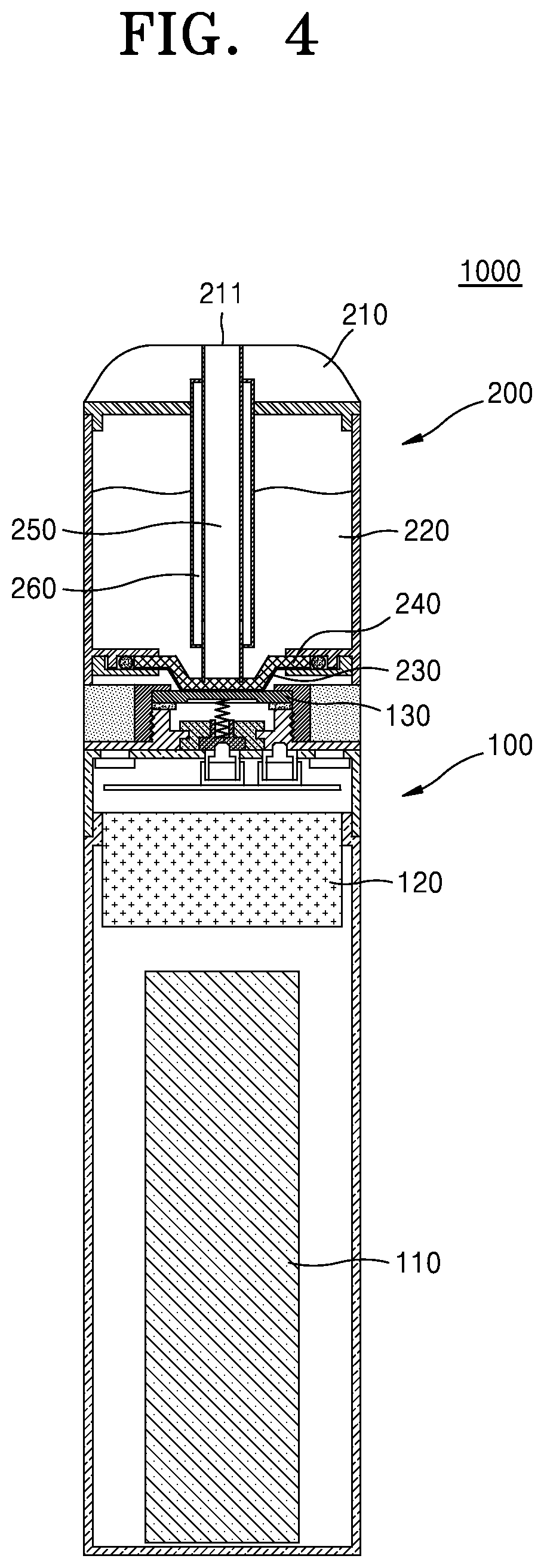 Patent US12096794 Figure 4 – Cartridge and aerosol generating device comprising the same