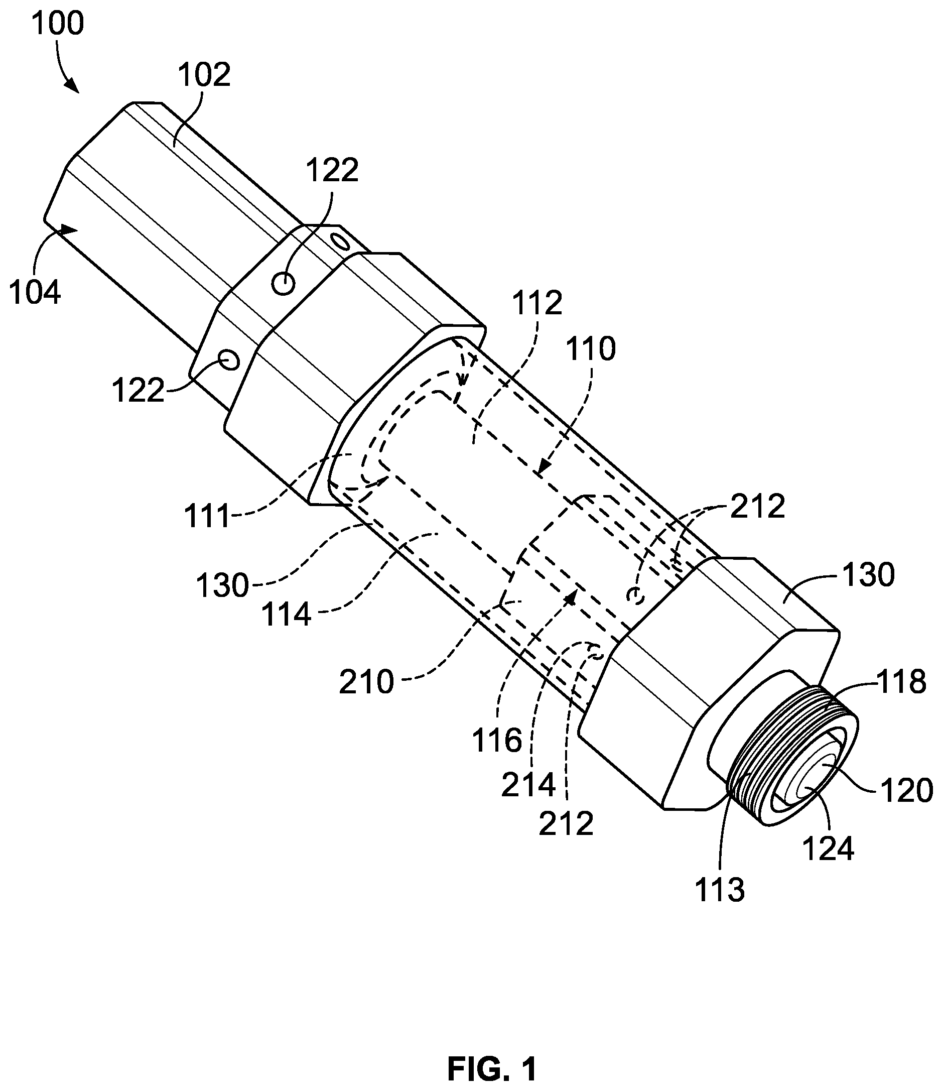 Patent US12096796 Figure 1 – Hexagonal cartridge having a hexagon shaped mouthpiece with a plurality of air flow inlets