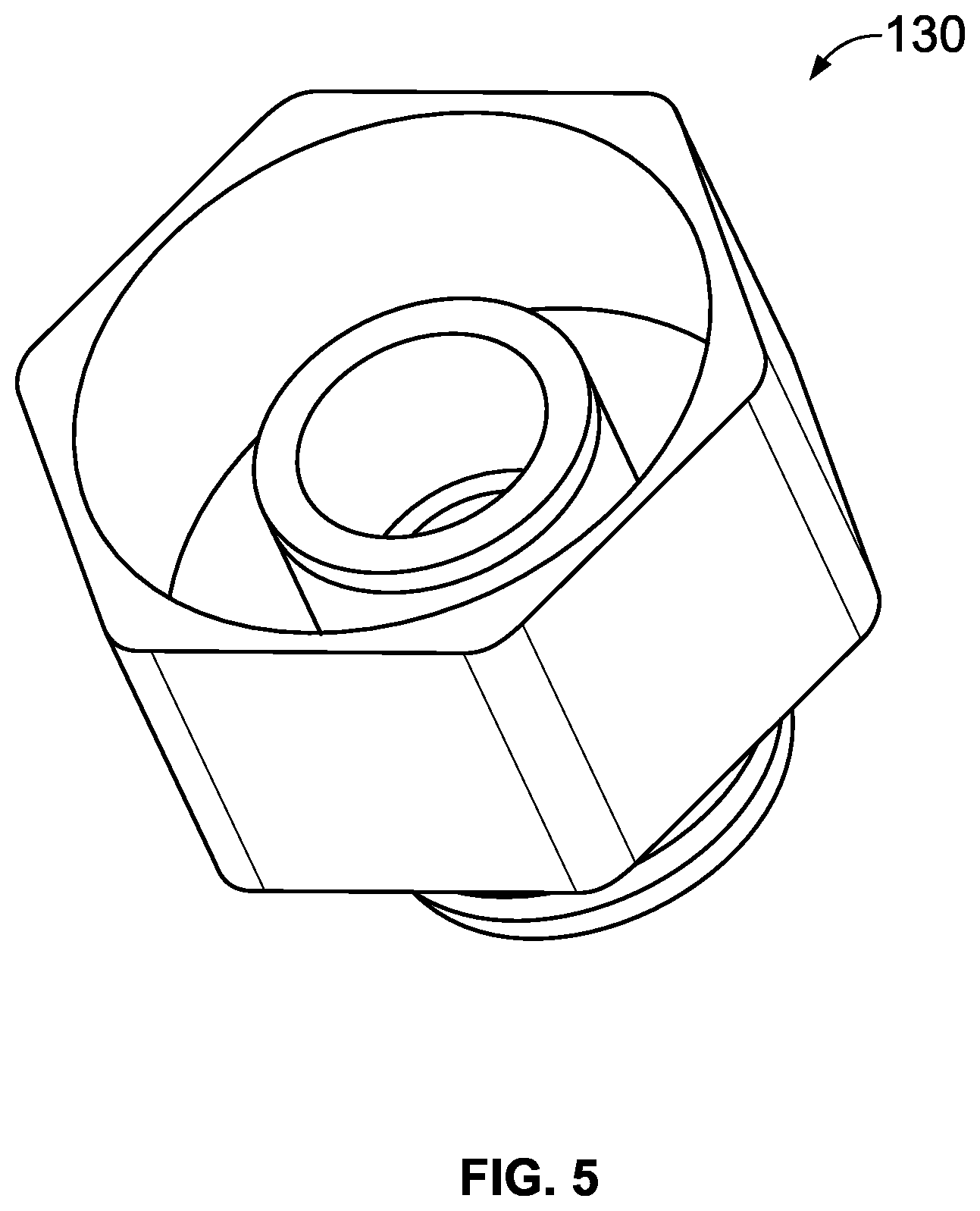 Patent US12096796 Figure 5 – Hexagonal cartridge having a hexagon shaped mouthpiece with a plurality of air flow inlets