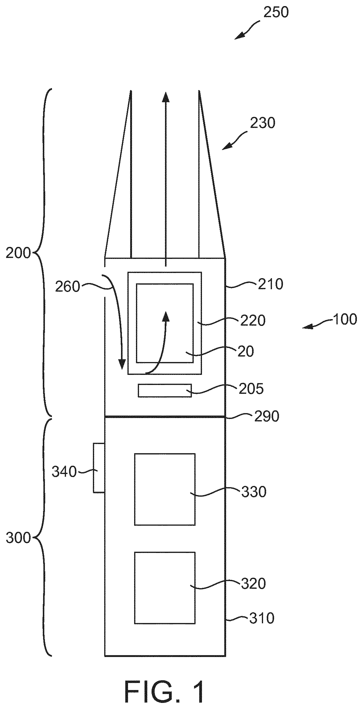 Patent US12096797 — Apparatus for volatilizing aerosolizable material — Figure 1