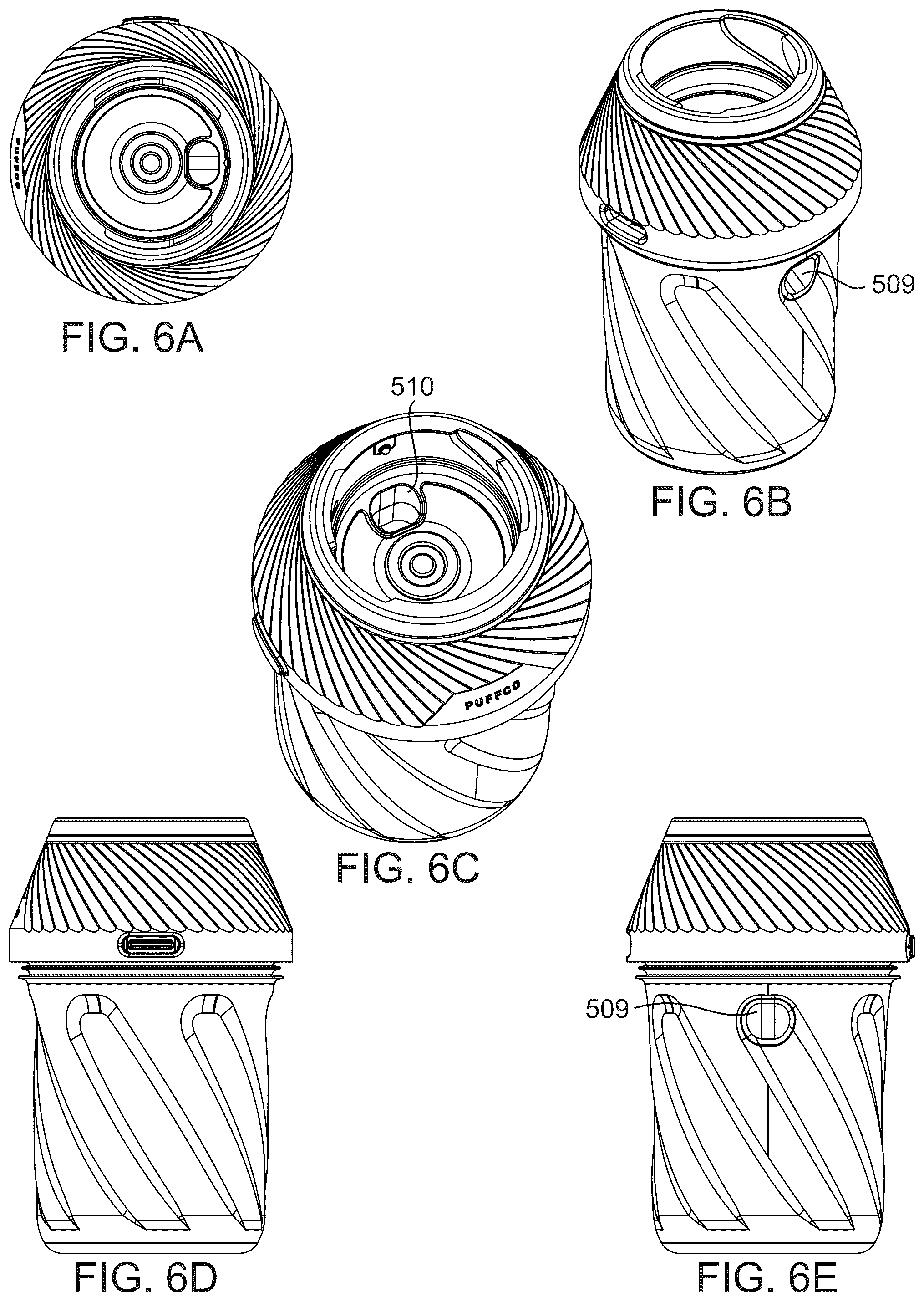 Patent US12096798 Figure 8 – Portable electronic vaporizer having removably attachable vaporization module, removably attachable base portion, and method