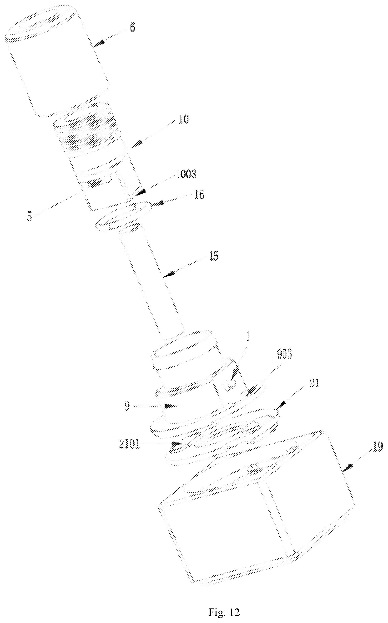 Patent US12096799 Figure 12 – Electronic cigarette atomizer and electronic cigarette