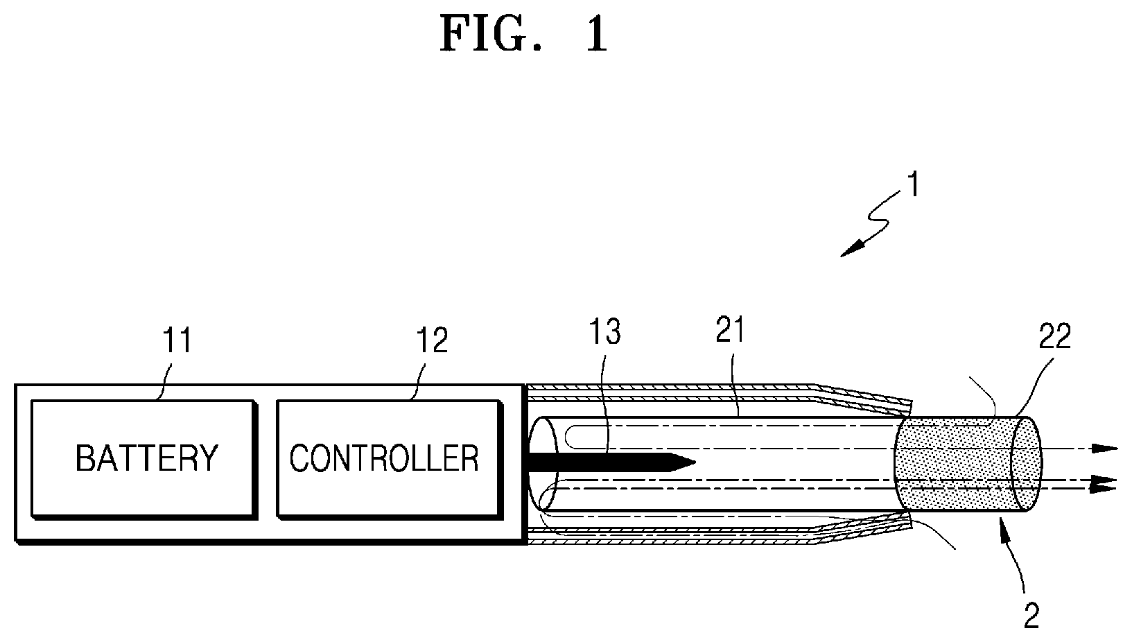Patent US12096801 — Aerosol-generating device and method for blocking heater heat caused by erroneous operation — Figure 1