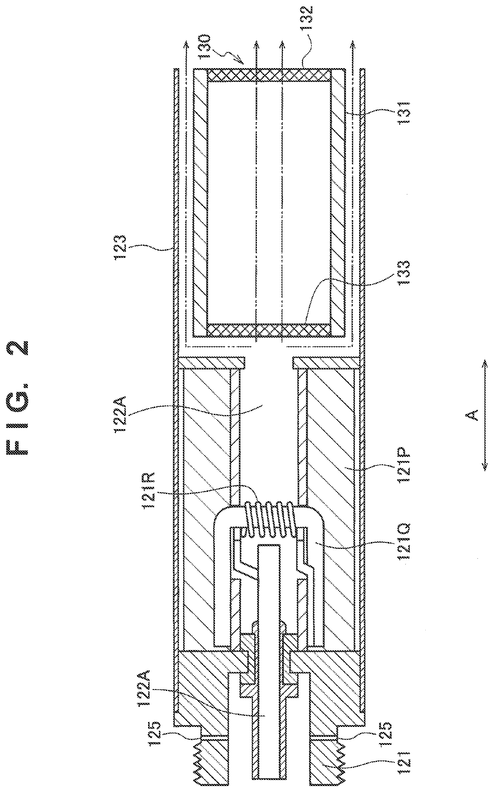 Patent US12096802 Figure 2 – Flavor generation device with temperature sensor