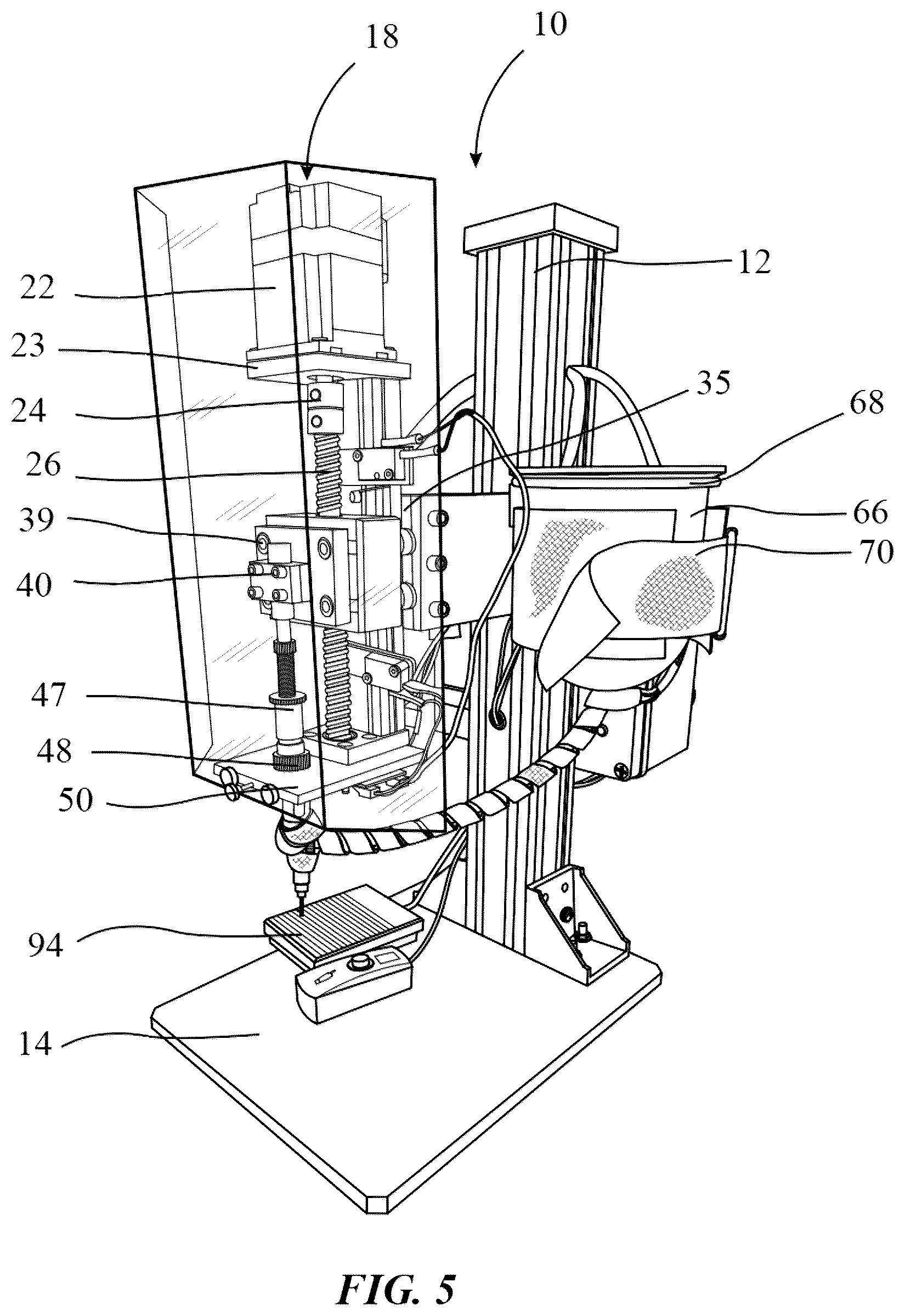 Patent US12096803 Figure 5 – E-cigarette vaporizer cartridge filling device