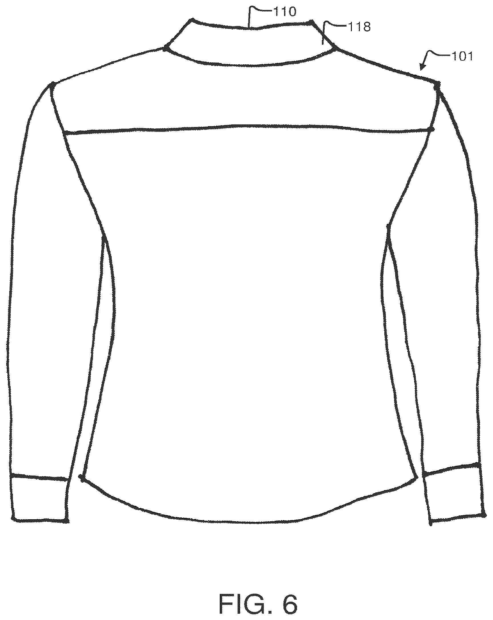 Patent US12096804 Figure 5 – Stain resistant collar protectors