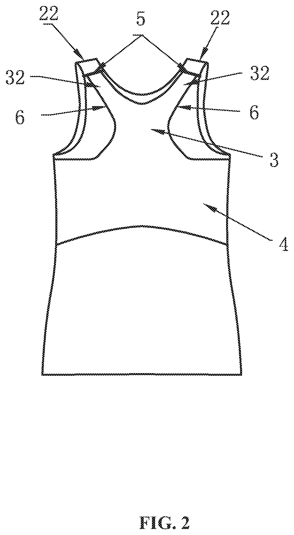 Patent US12096805 Figure 2 – Chest binder