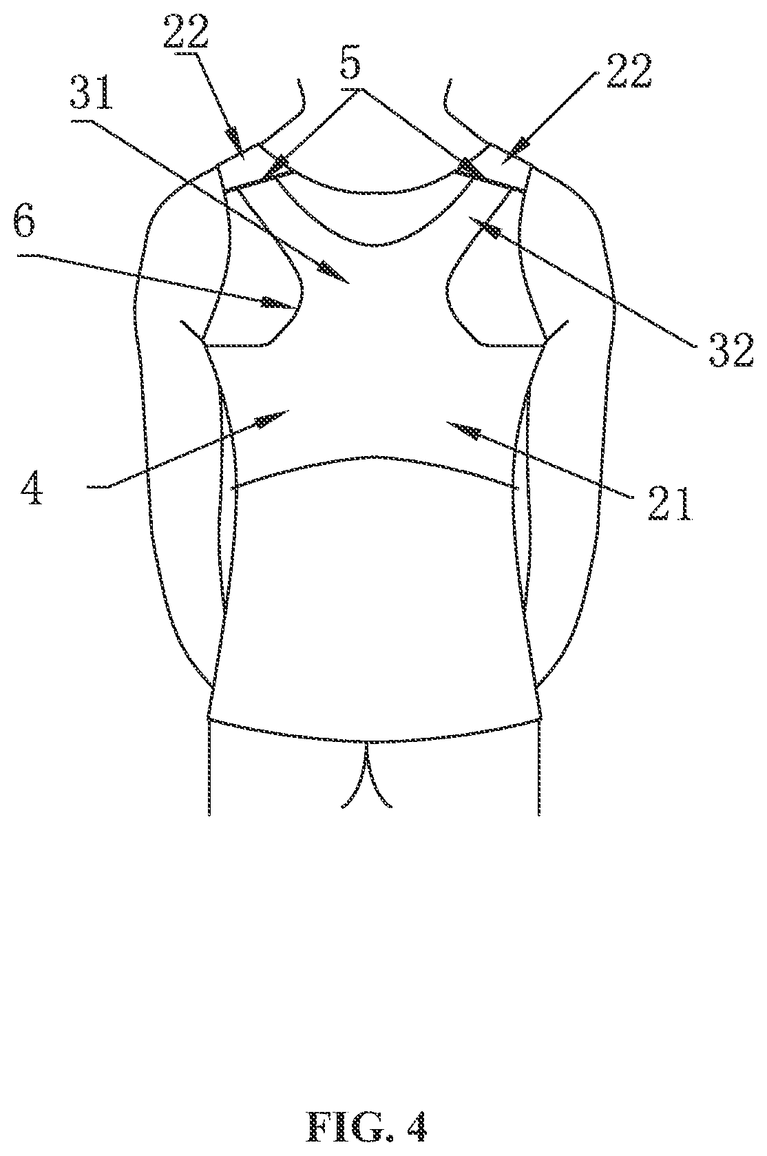 Patent US12096805 Figure 4 – Chest binder