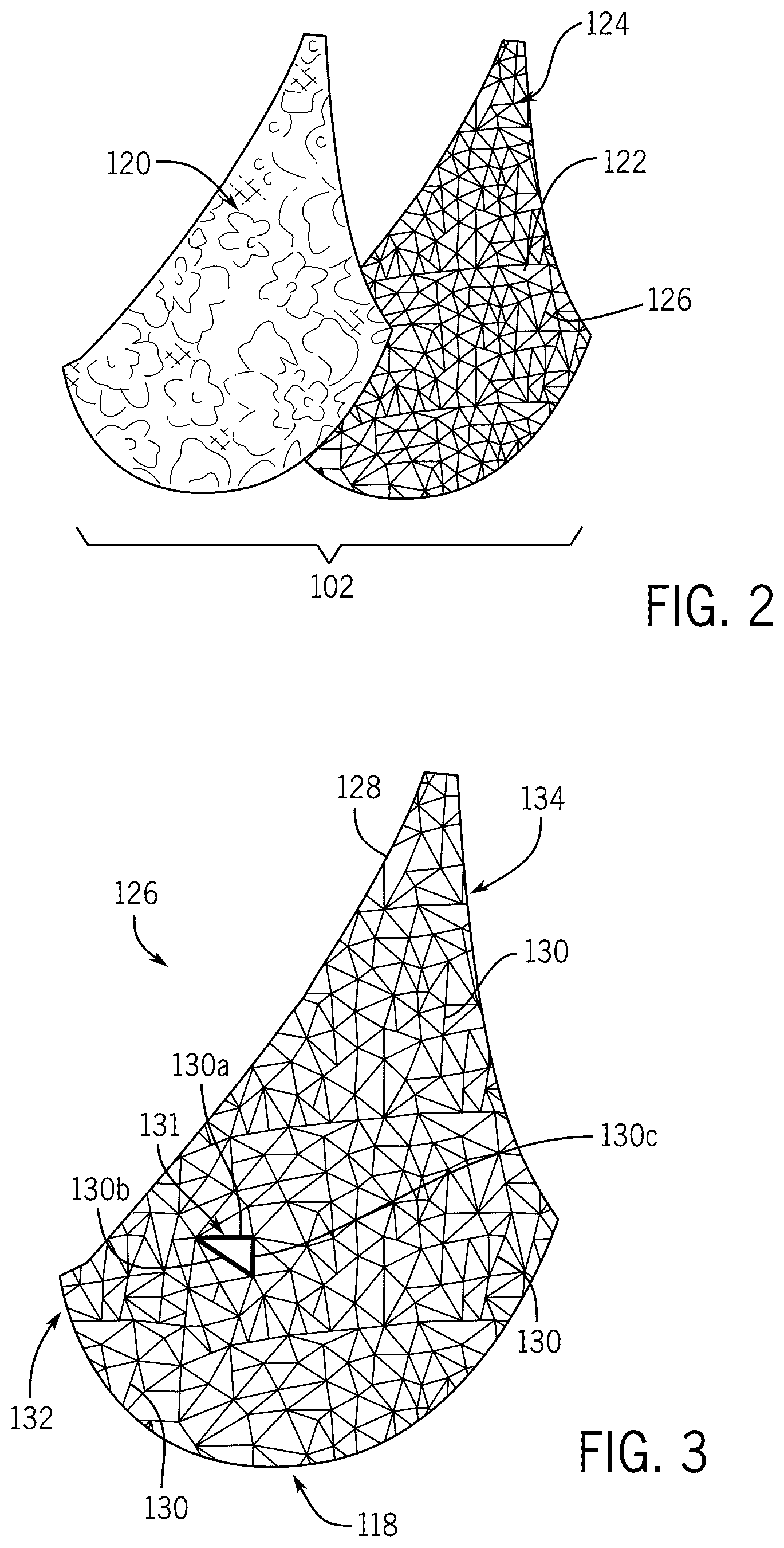 Patent US12096806 Figure 2 – Bra, bra cup, and method of manufacturing same