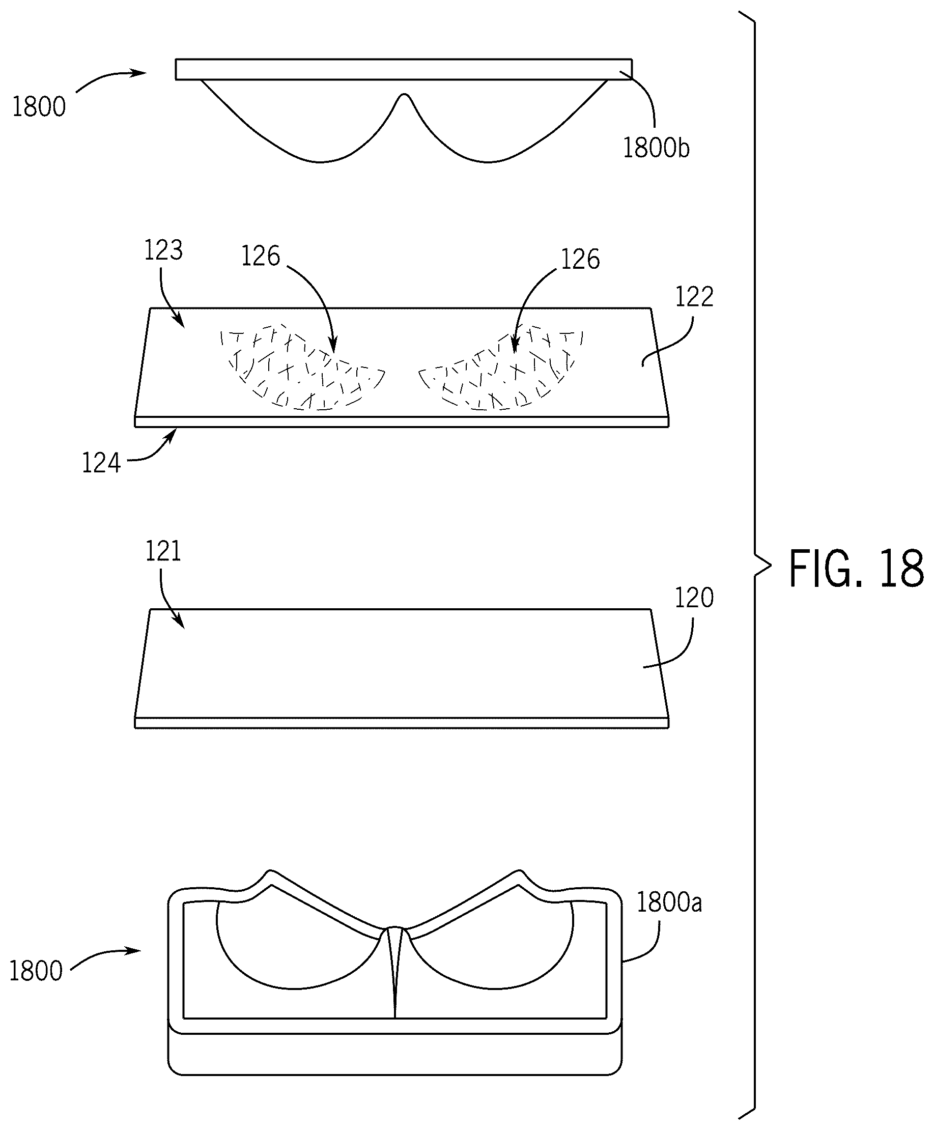 Patent US12096806 Figure 10 – Bra, bra cup, and method of manufacturing same