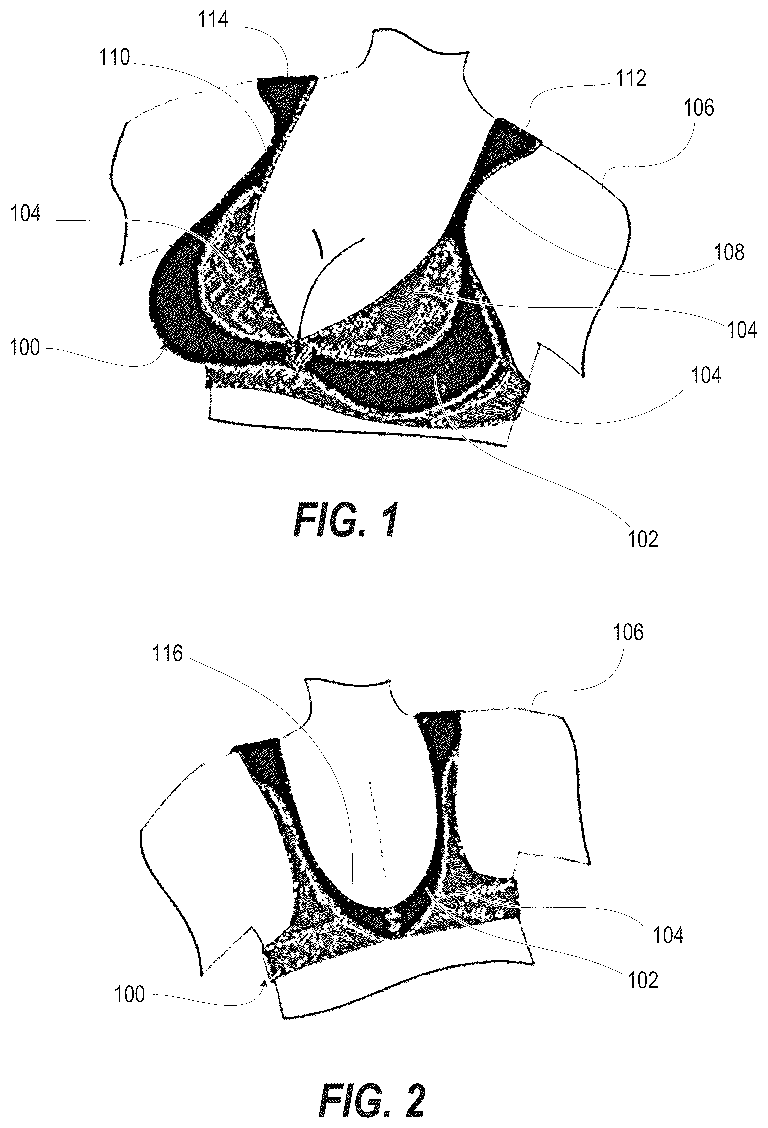Patent US12096807 Figure 1 – Configurable support bra