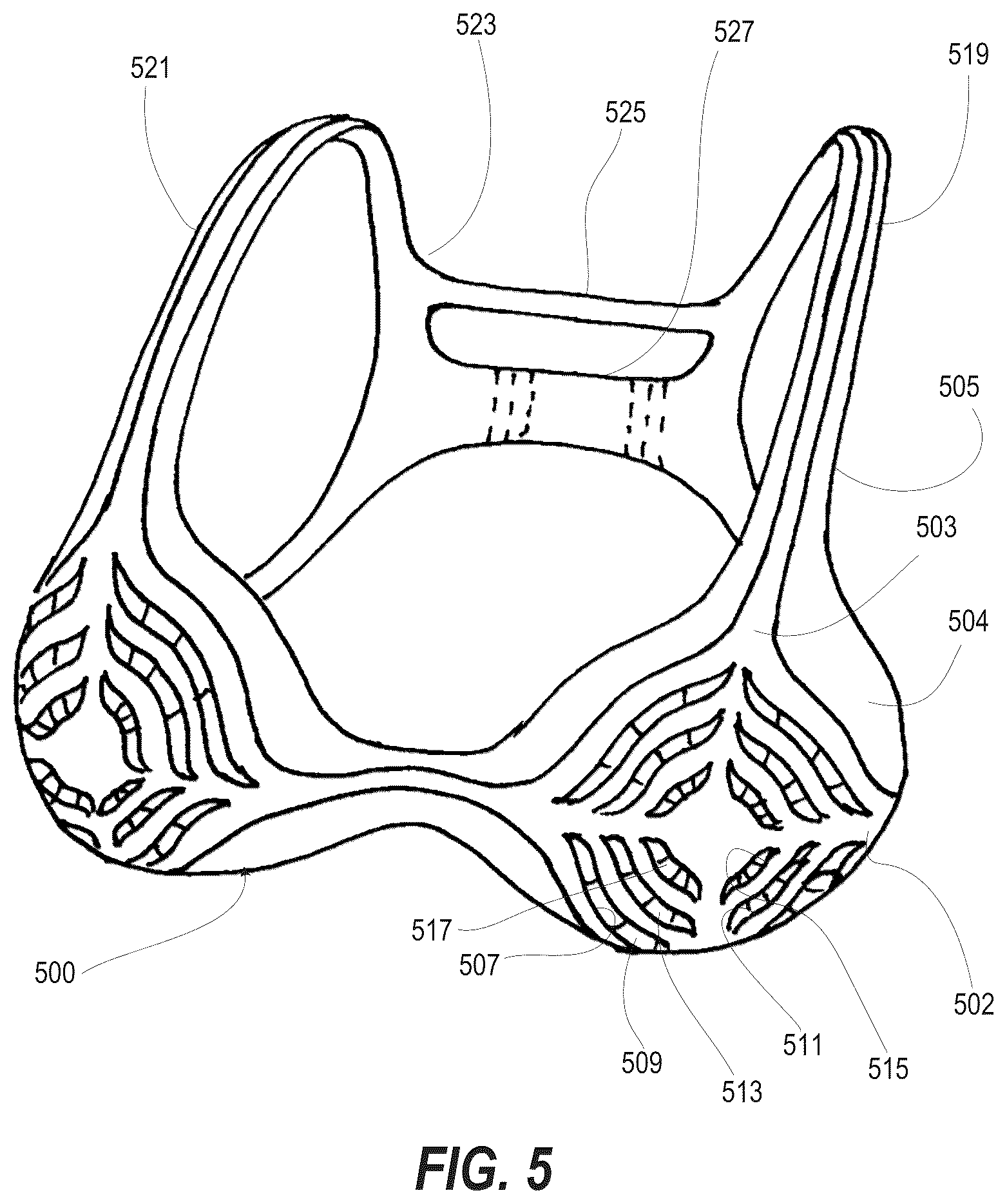 Patent US12096807 Figure 3 – Configurable support bra