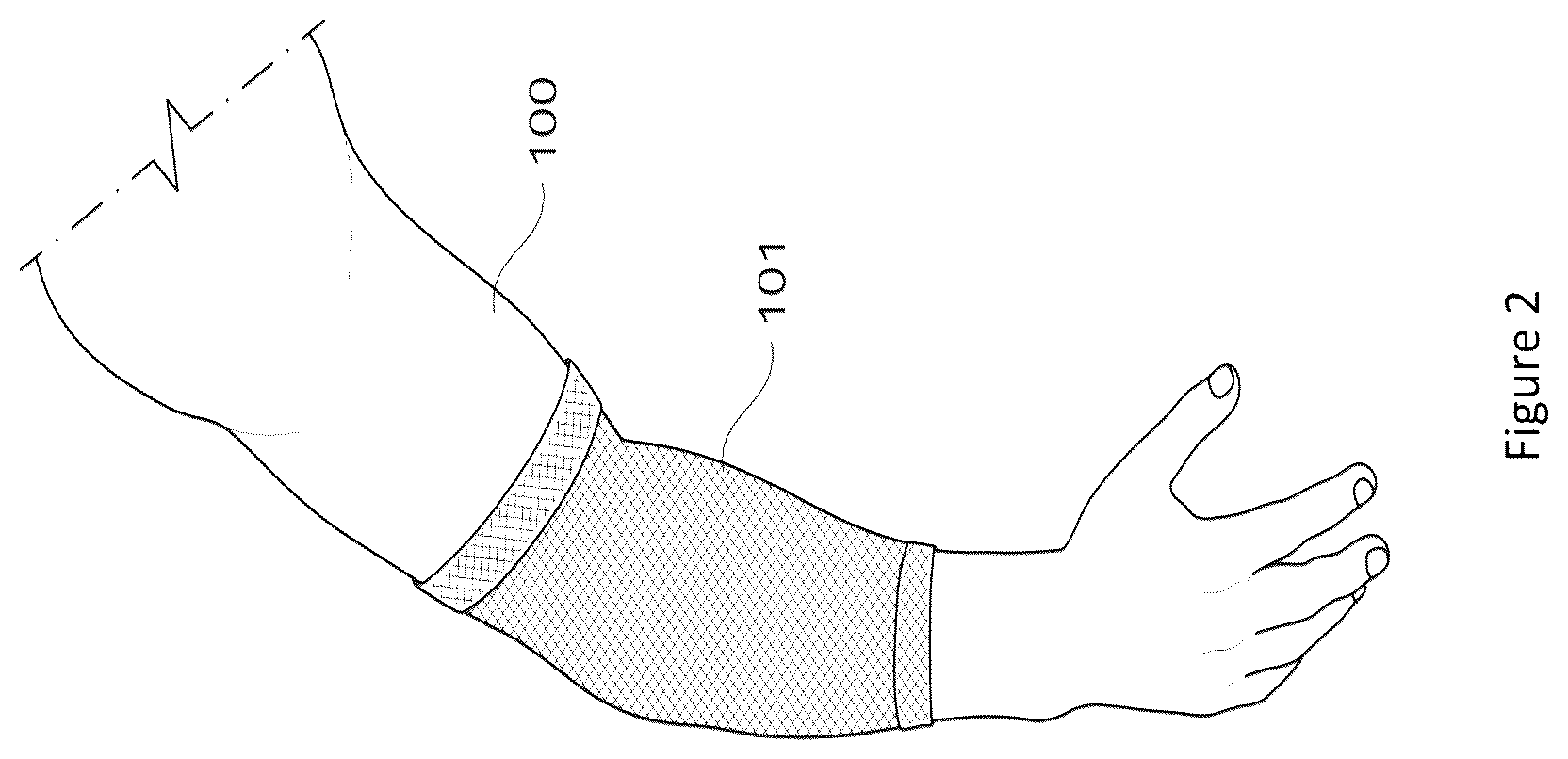 Patent US12096809 Figure 2 – Material and apparel that positively affect the health and wellbeing of a mammal