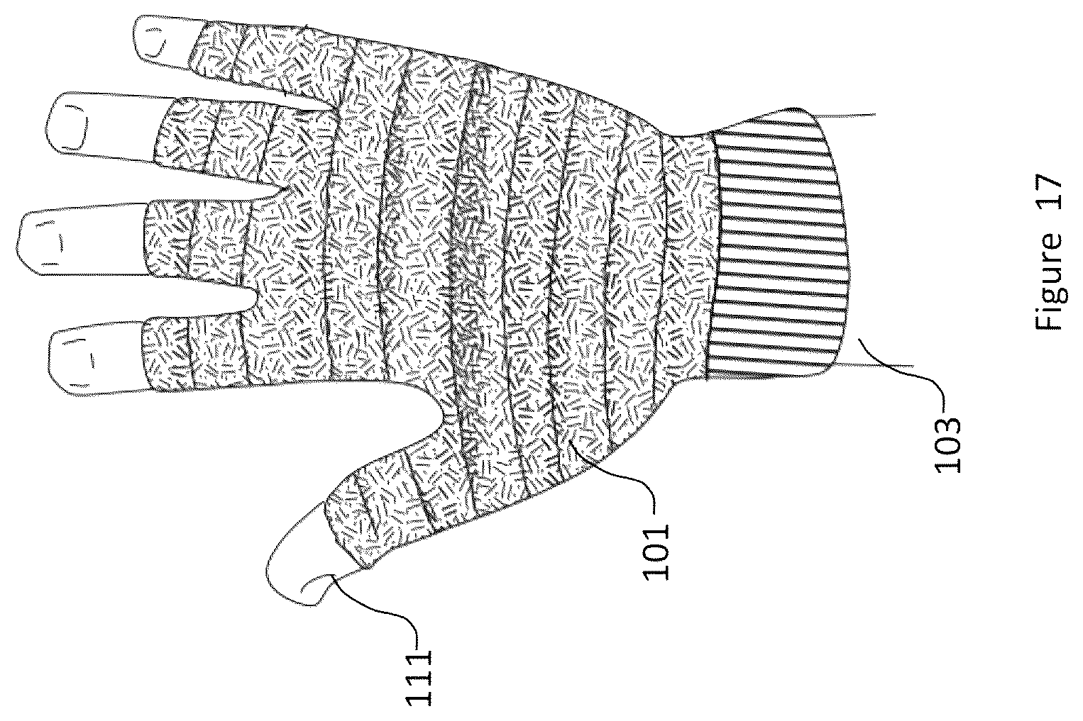 Patent US12096809 Figure 17 – Material and apparel that positively affect the health and wellbeing of a mammal