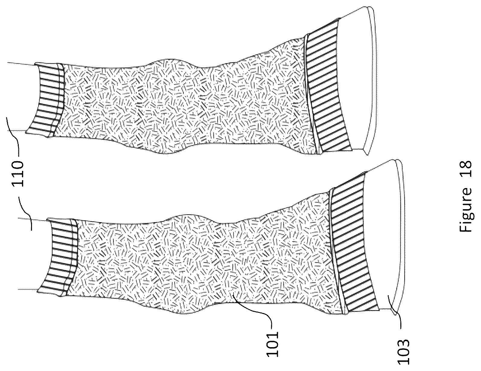 Patent US12096809 Figure 18 – Material and apparel that positively affect the health and wellbeing of a mammal
