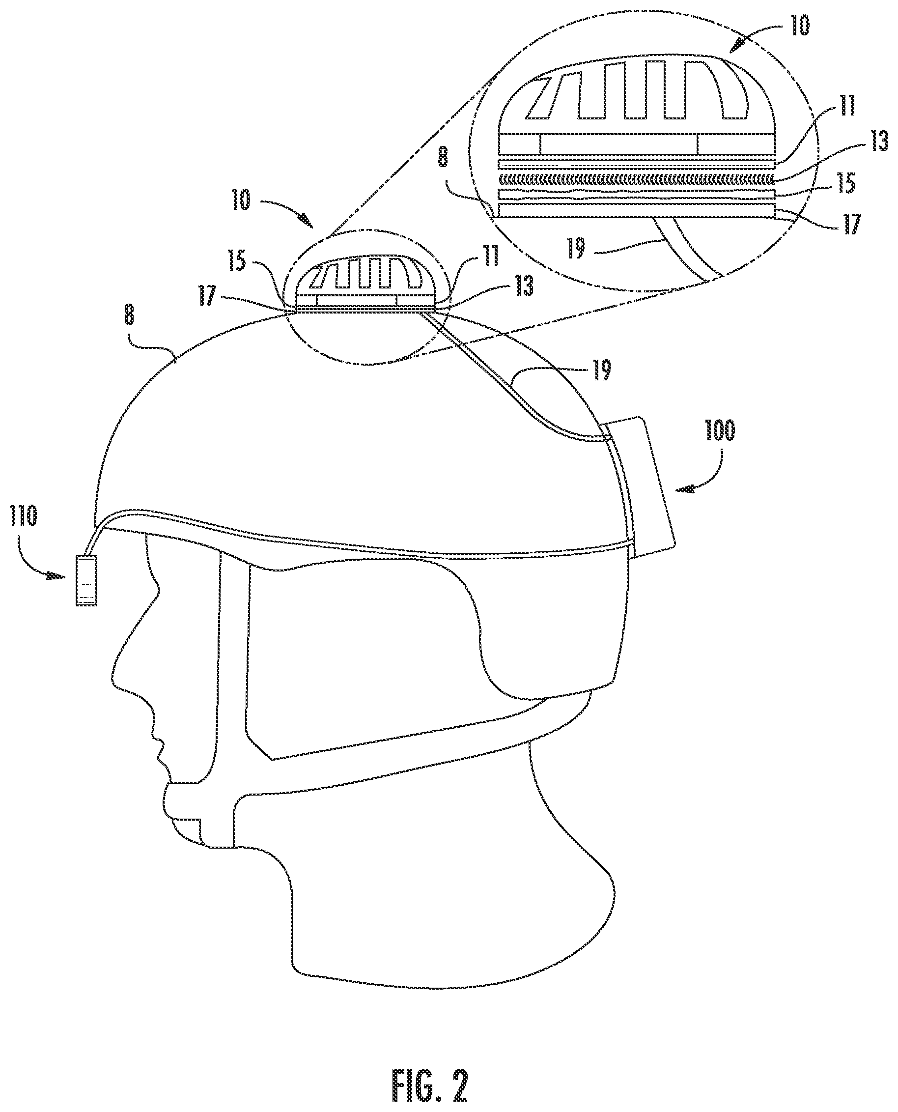 Patent US12096813 Figure 2 – System, method, and apparatus for detecting IR radiation in a marker system