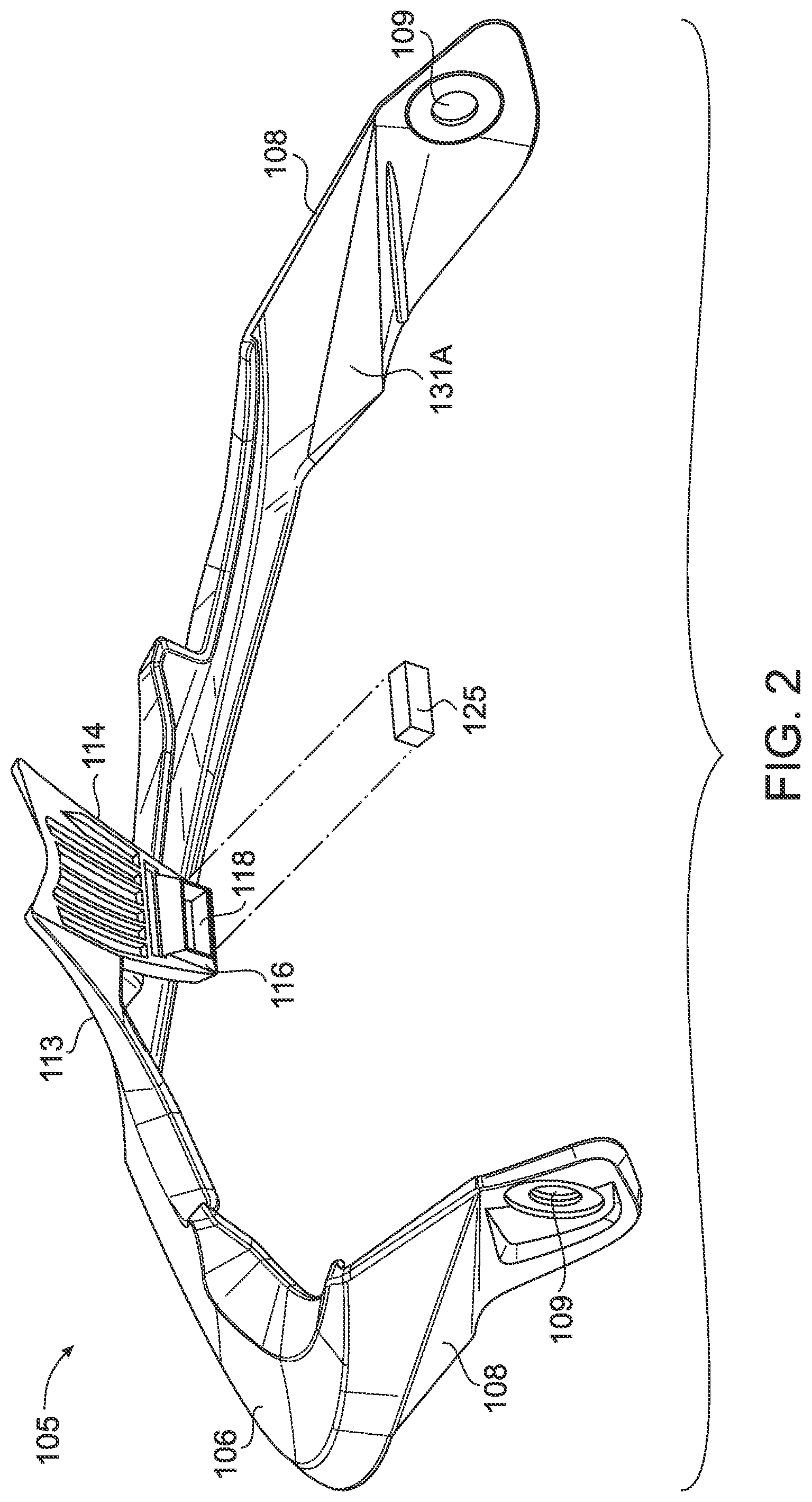 Patent US12096815 Figure 2 – Visor with multi-position locking system