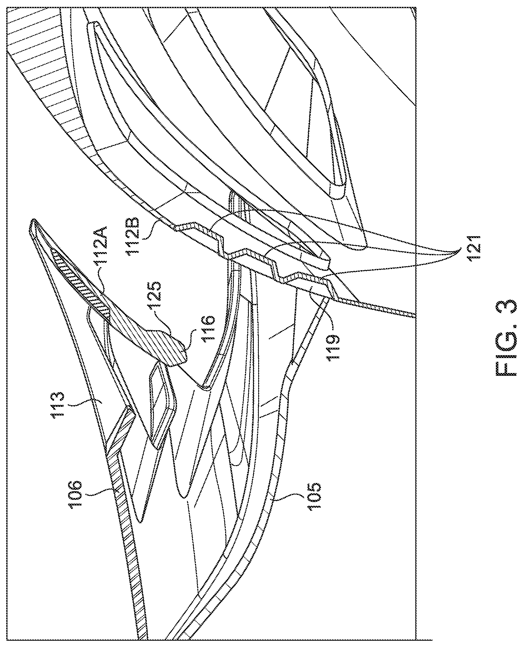 Patent US12096815 Figure 3 – Visor with multi-position locking system