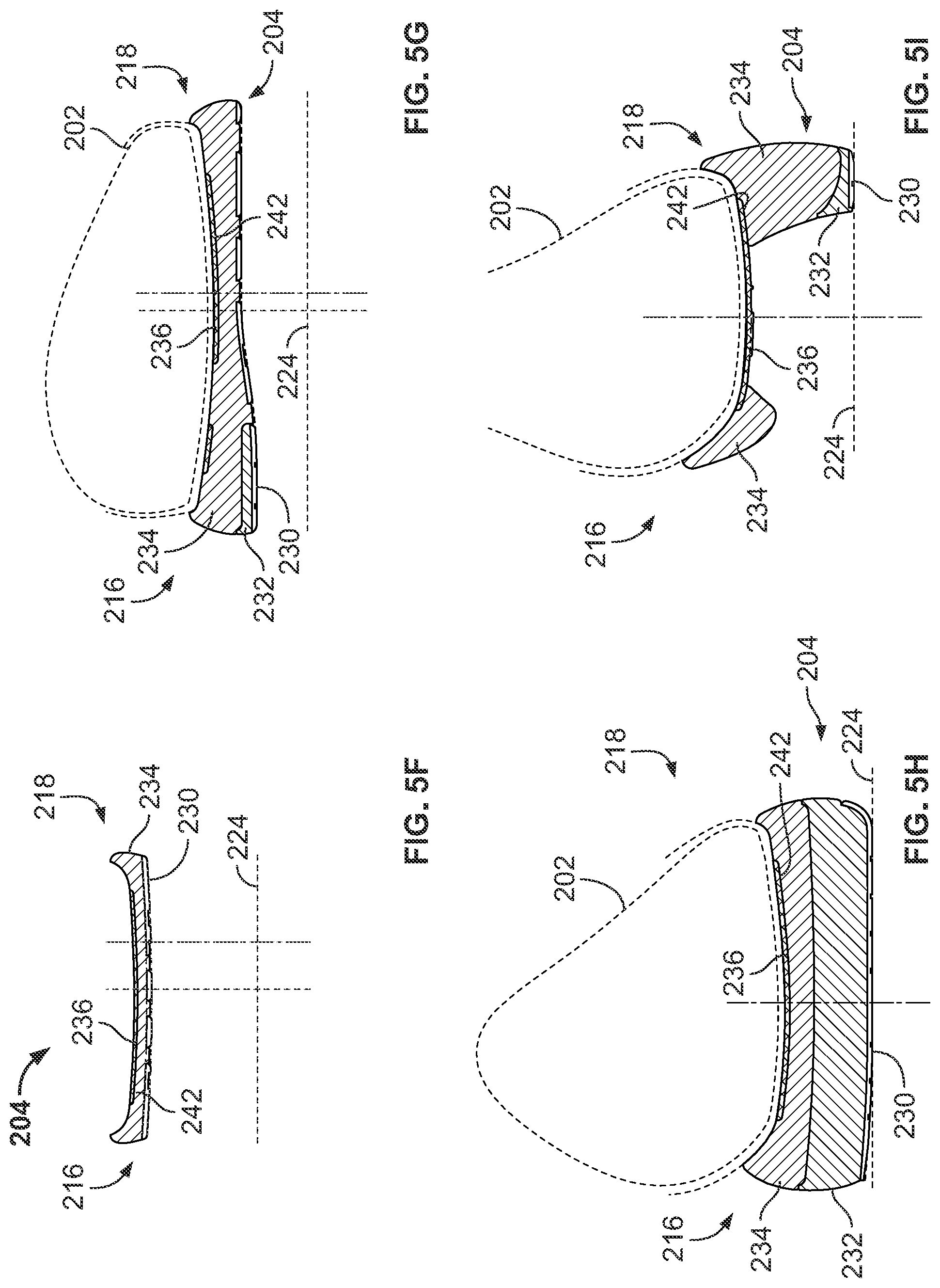 Patent US12096816 Figure 7 – Article of footwear having a sole plate