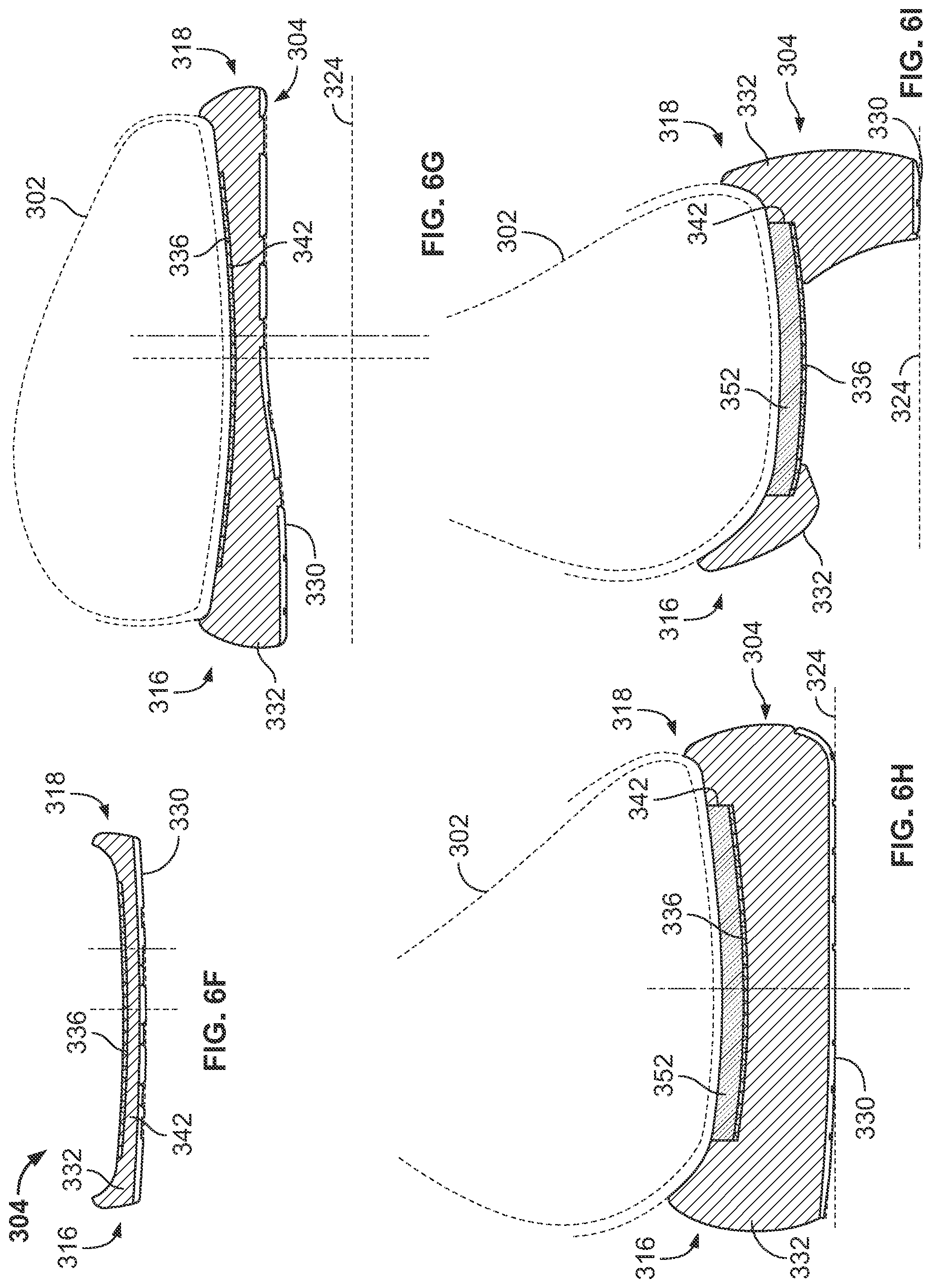 Patent US12096816 Figure 11 – Article of footwear having a sole plate