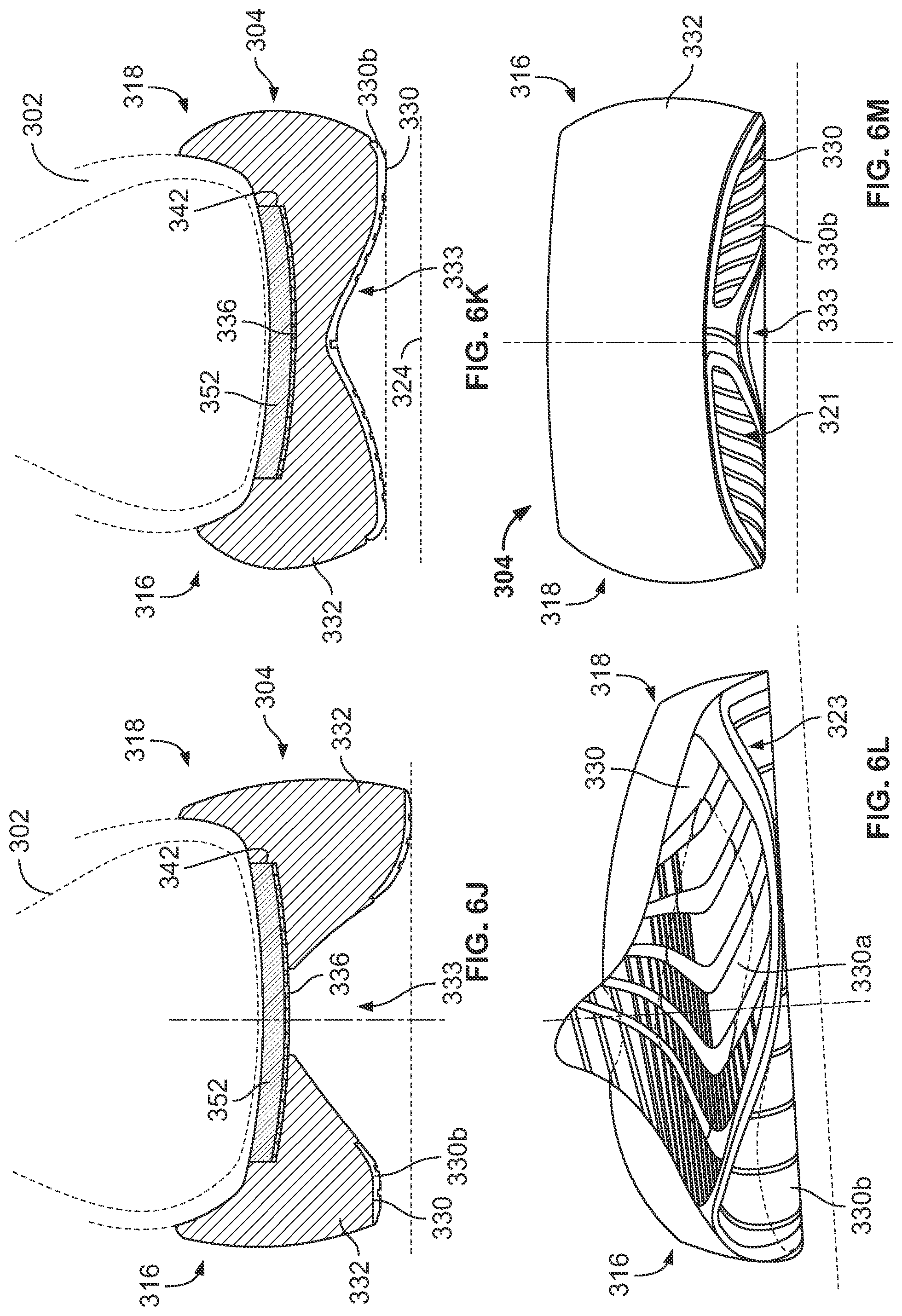 Patent US12096816 Figure 12 – Article of footwear having a sole plate