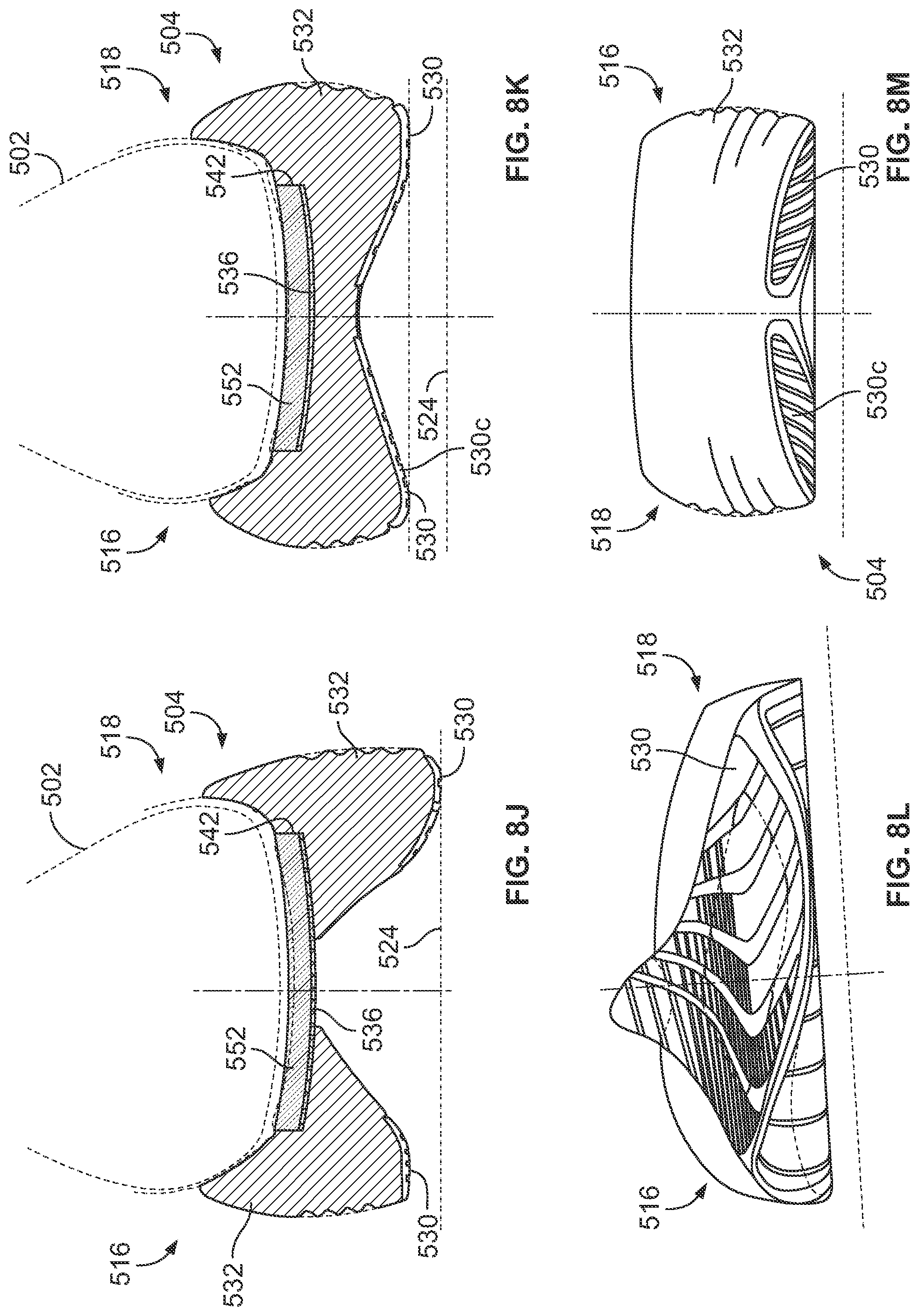 Patent US12096816 Figure 20 – Article of footwear having a sole plate