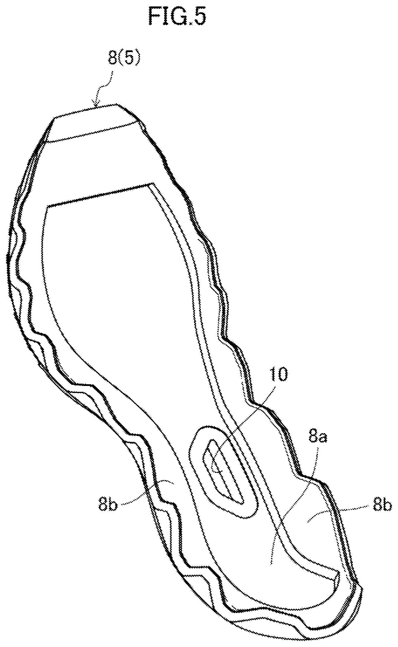 Patent US12096817 Figure 5 – Sole structure and shoes having the same