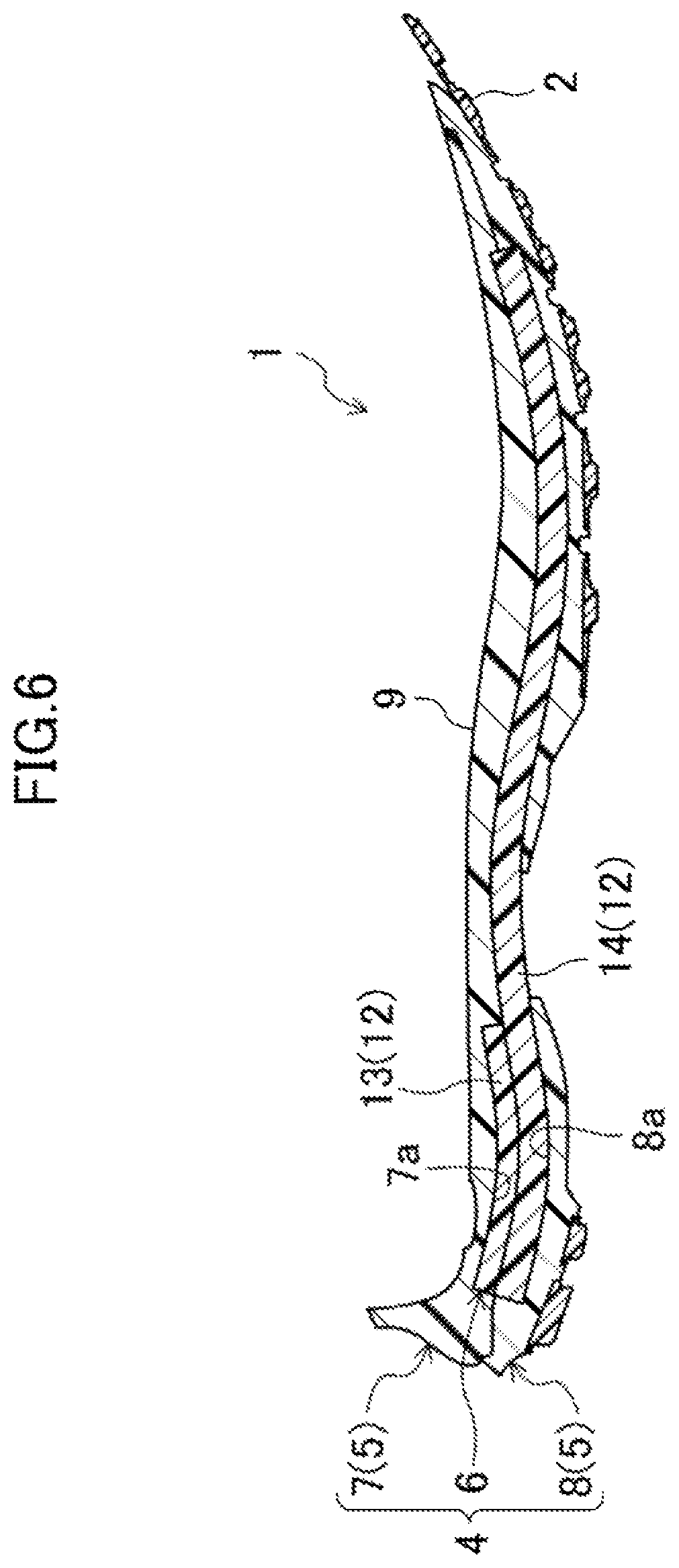 Patent US12096817 Figure 6 – Sole structure and shoes having the same