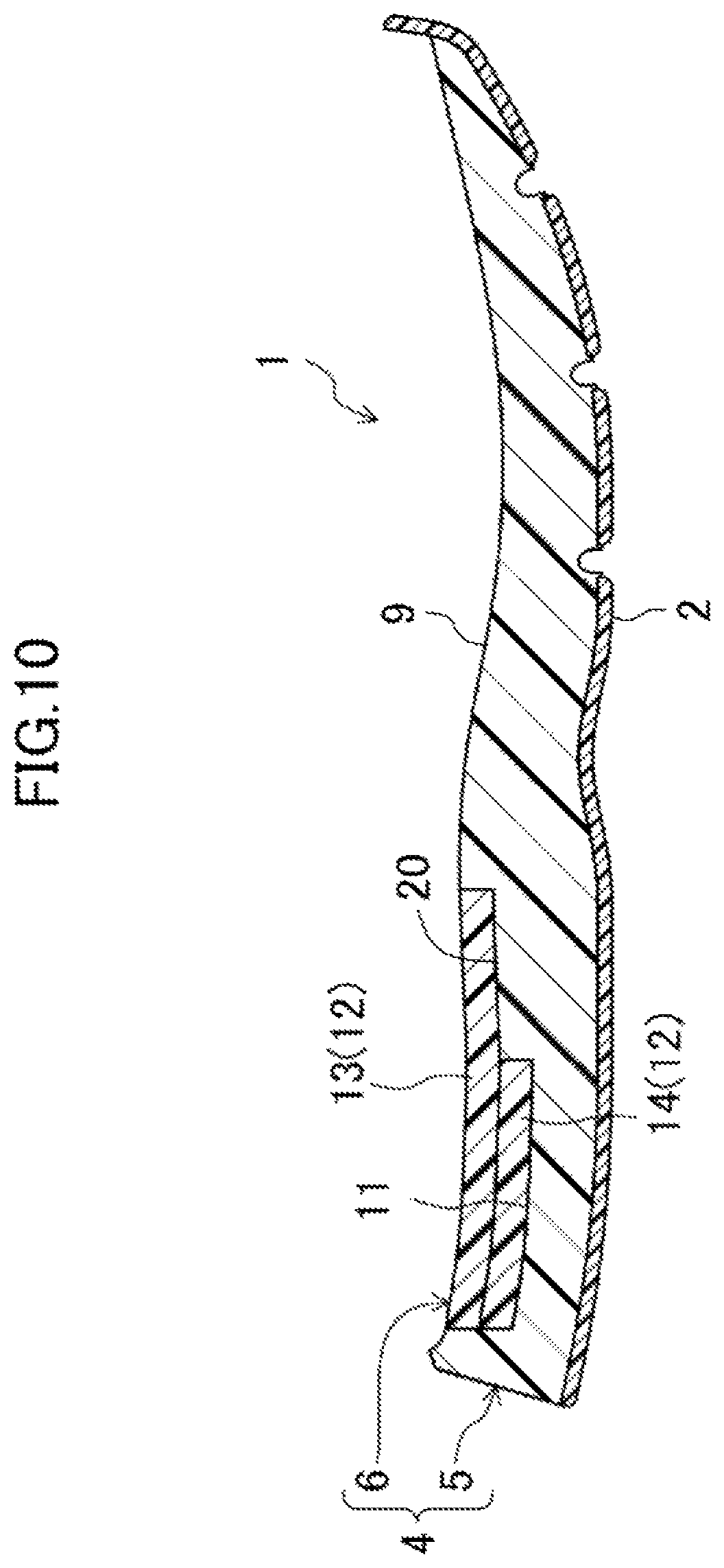 Patent US12096817 Figure 10 – Sole structure and shoes having the same