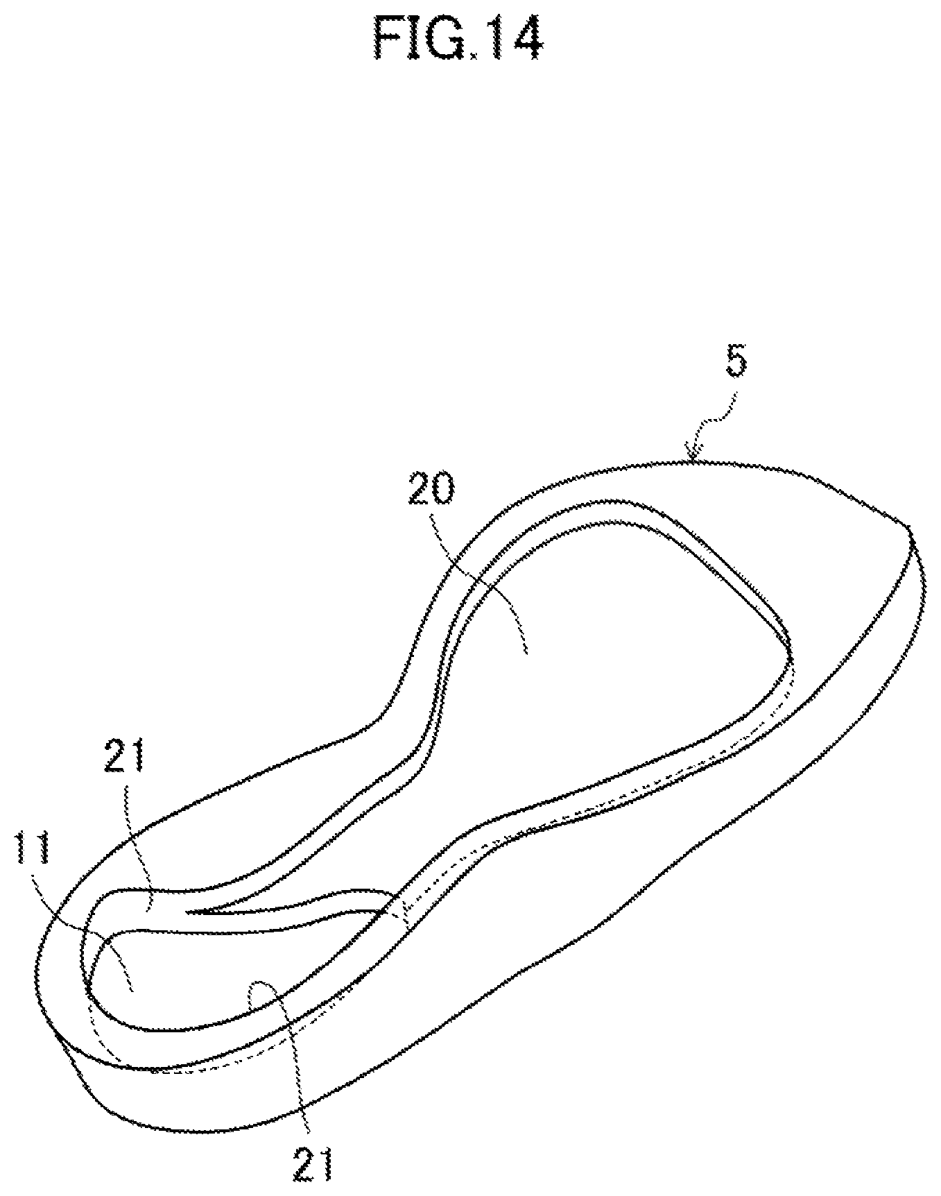 Patent US12096817 Figure 14 – Sole structure and shoes having the same